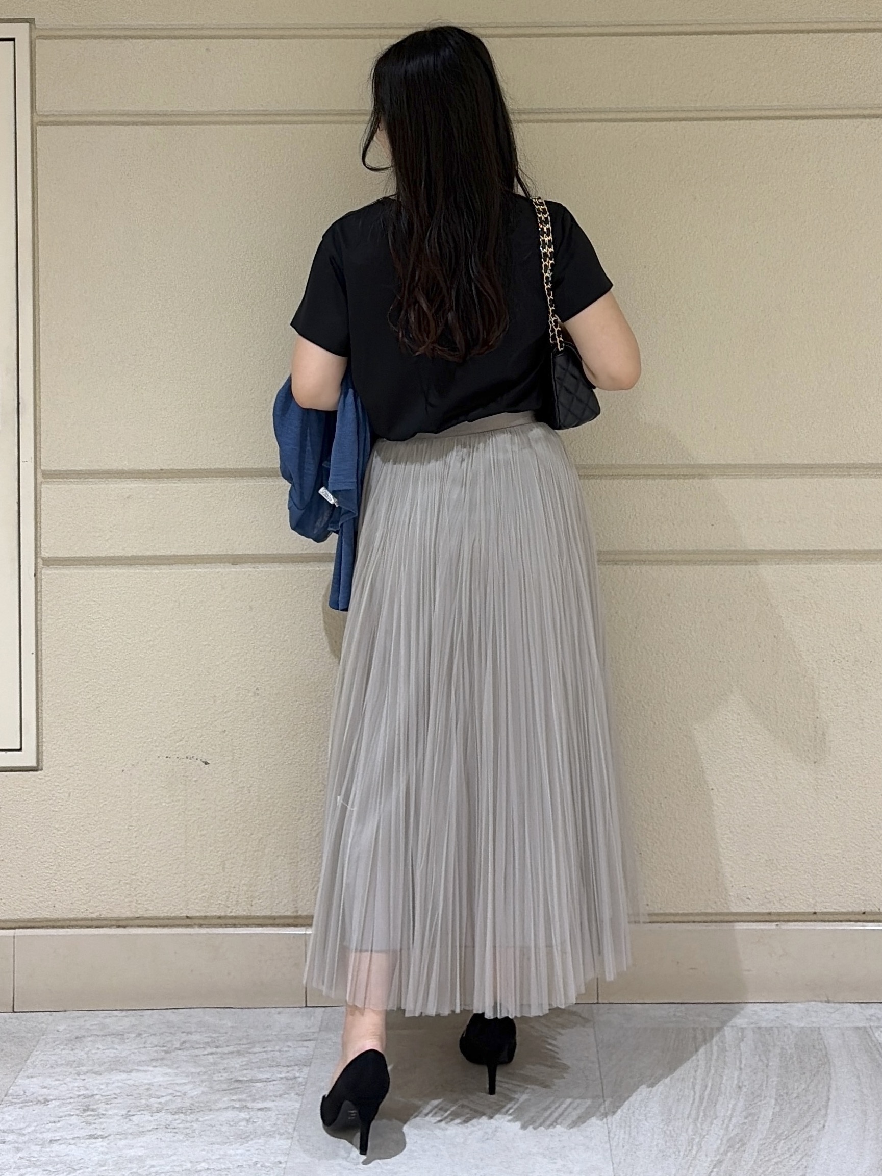 Momokaさんの「COUP DE CHANCE｜【接触冷感/抗菌防臭/消臭/UVカット】半袖ロゴTシャツ」を使ったコーディネート