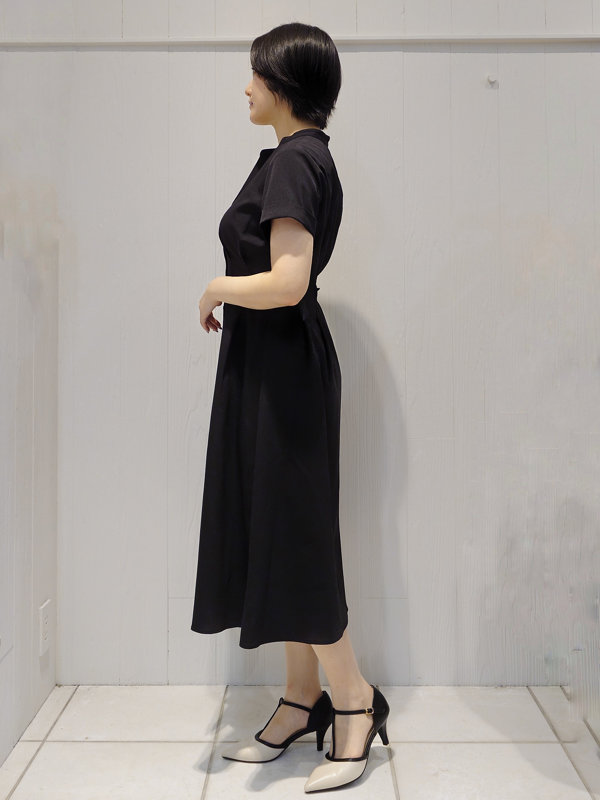 haruさんの「index｜【接触冷感／吸水速乾／UVケア】リネンライクサイドベルトシャツワンピース《透け防止／洗濯機OK》」を使ったコーディネート