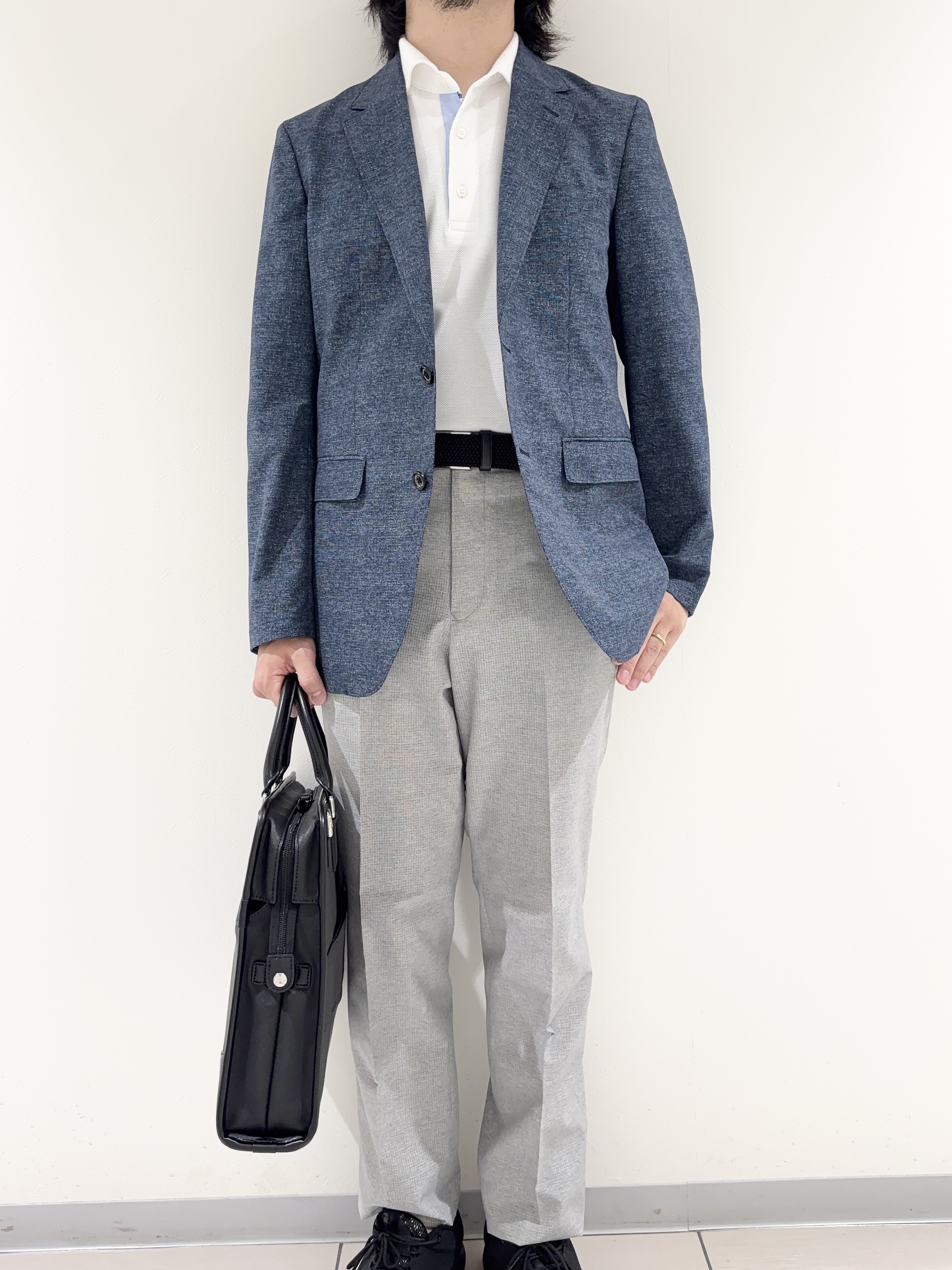 及川さんの「TAKEO KIKUCHI｜【抗菌防臭】ステイフレッシュ ポロシャツ」を使ったコーディネート