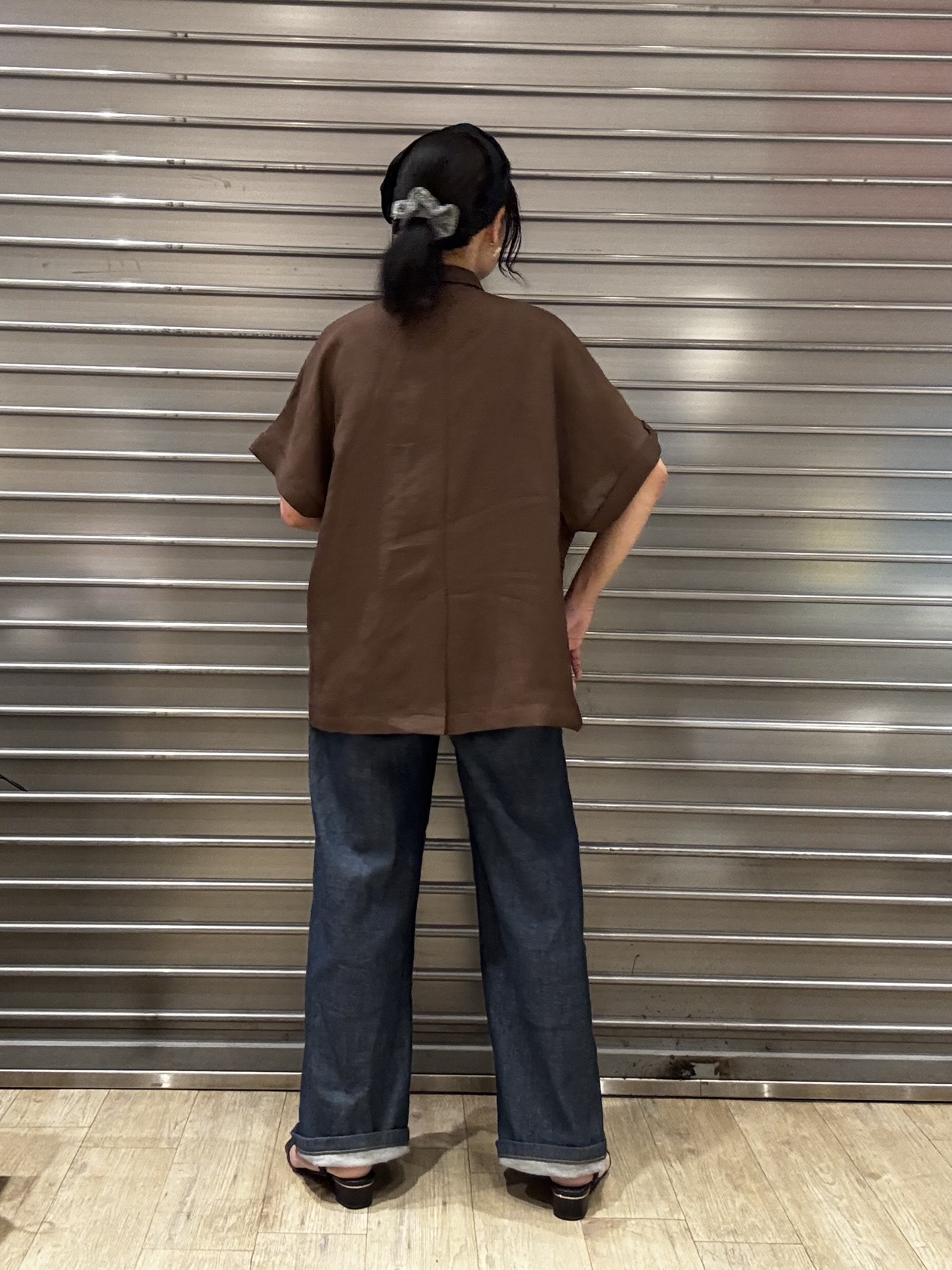miccaさんの「grove｜【洗濯機OK・ひんやり/SETUP可】シワになりにくいハーフスリーブジャケット」を使ったコーディネート
