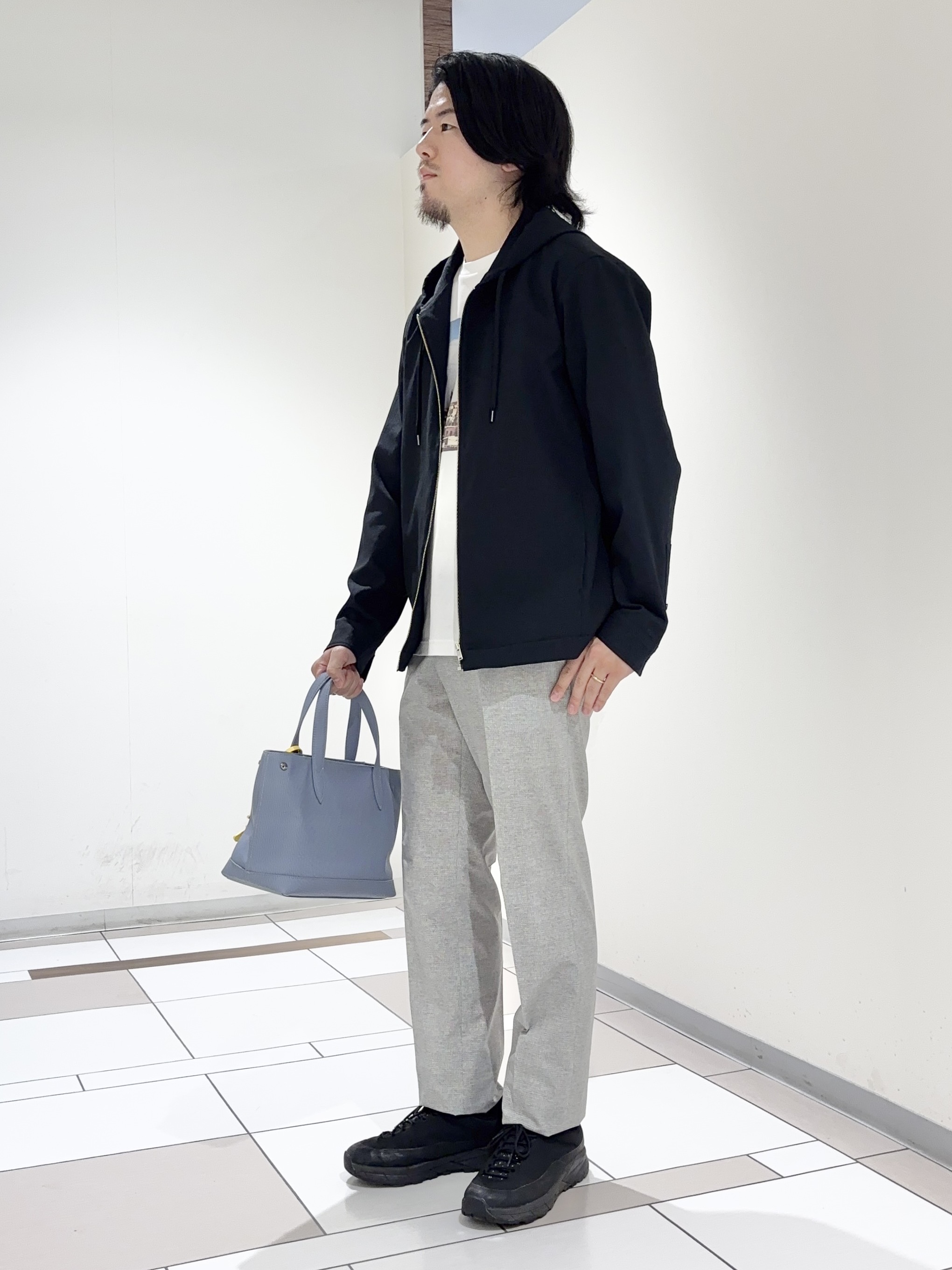 及川さんの「TAKEO KIKUCHI｜【撥水・洗える・シワになりにくい】 リランチェ（R） フードブルゾン」を使ったコーディネート