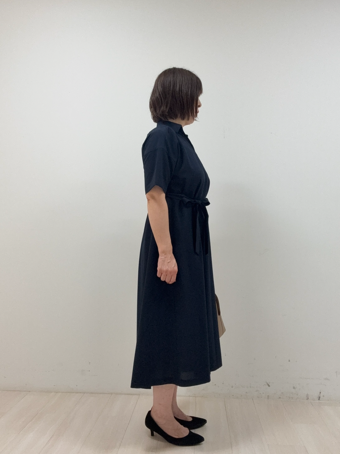 まつさんの「UNTITLED｜【残暑も快適/UVカット/接触冷感】エアリークールワンピース」を使ったコーディネート