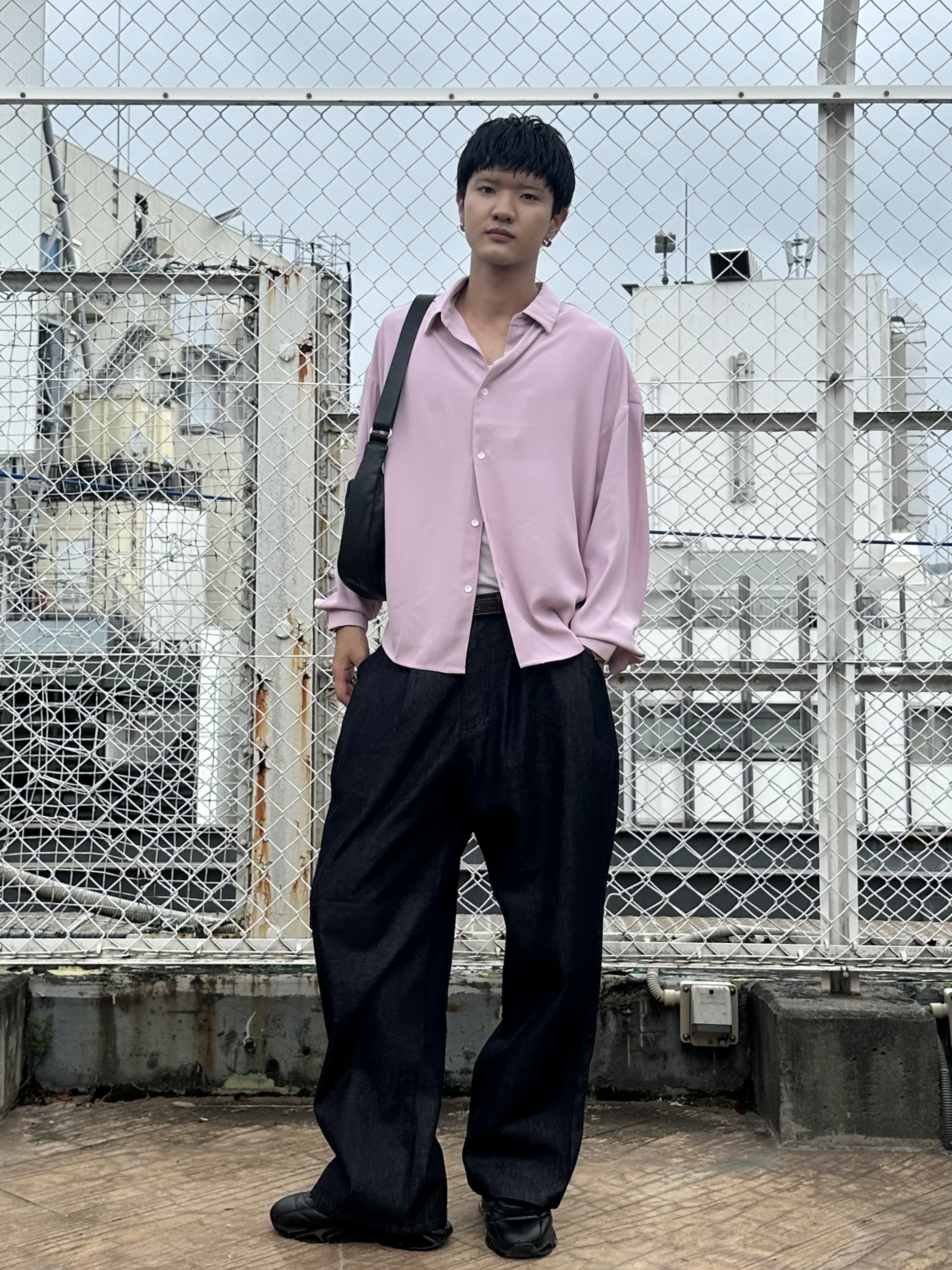 KOHEIさんの「tk.TAKEO KIKUCHI｜【牛革】スクエアバックルベルト」を使ったコーディネート