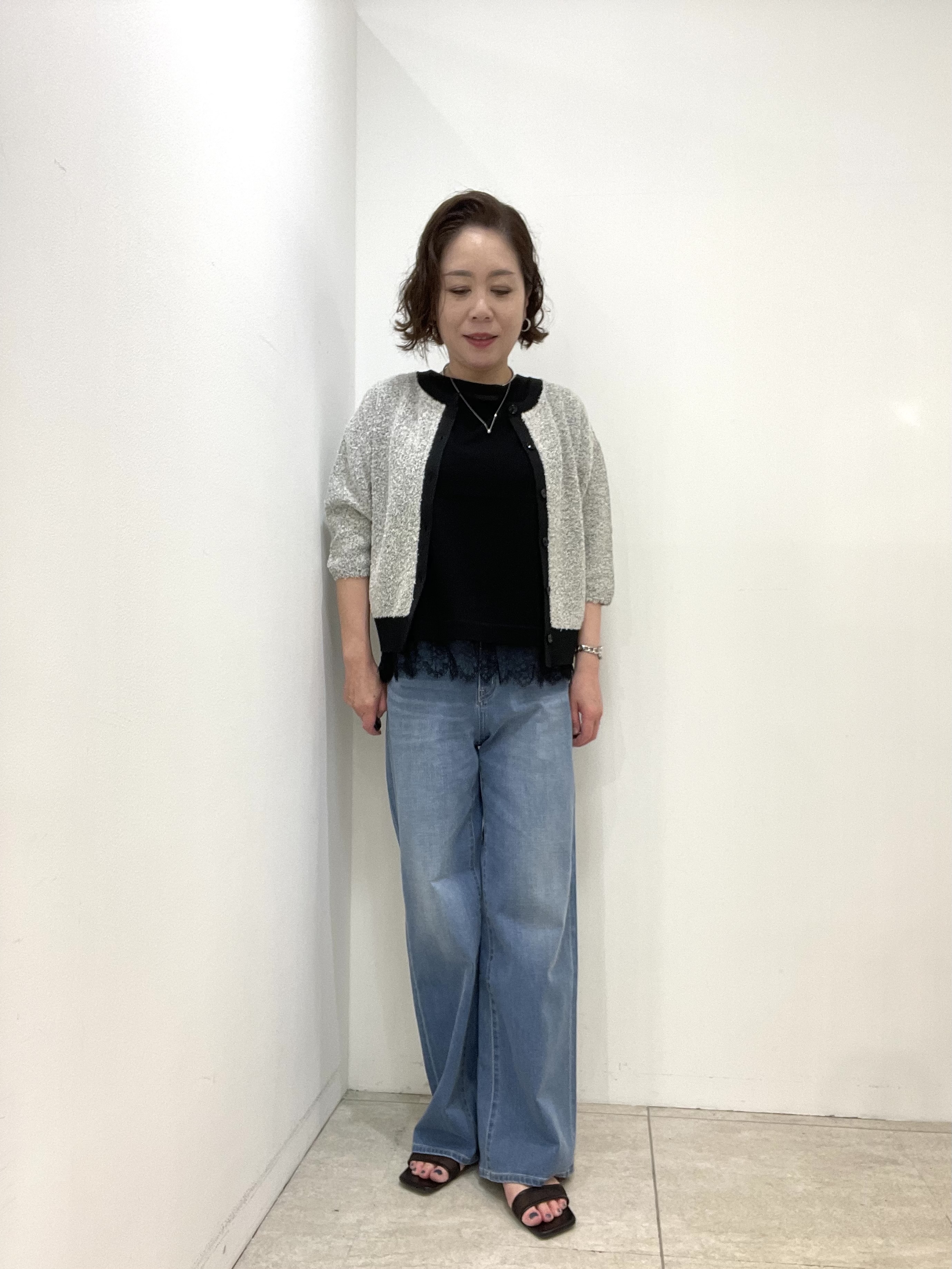 Wachiさんの「UNTITLED｜【前後2WAY】コットン混カールプルオーバー」を使ったコーディネート
