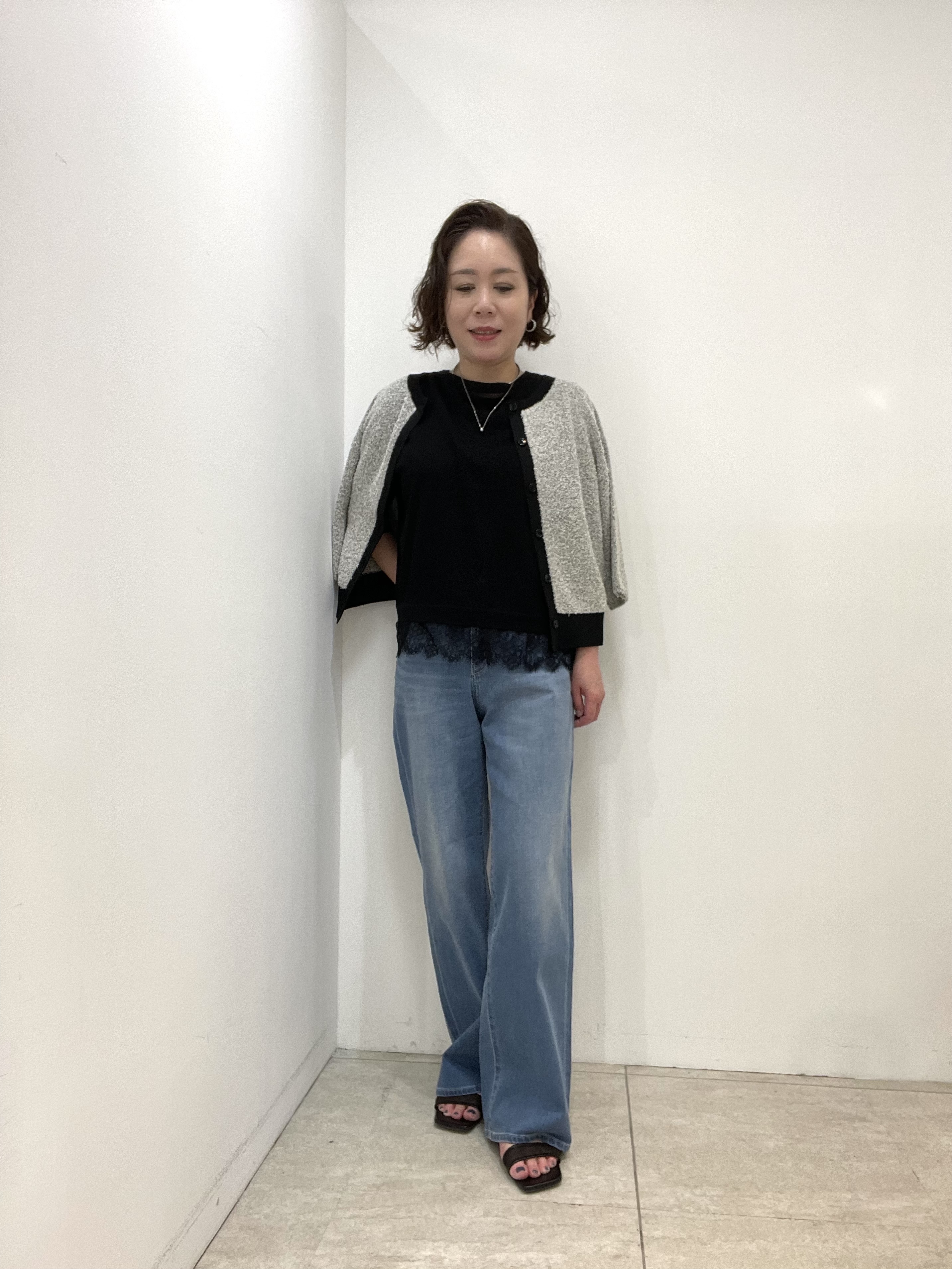 Wachiさんの「UNTITLED｜【前後2WAY】コットン混カールプルオーバー」を使ったコーディネート