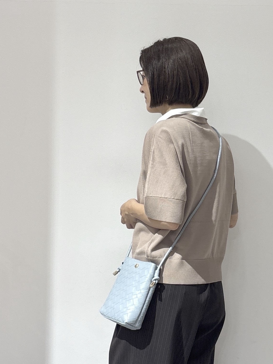 NAKAさんの「OPAQUE.CLIP｜2WAY衿ドッキングニット《洗濯機OK》」を使ったコーディネート