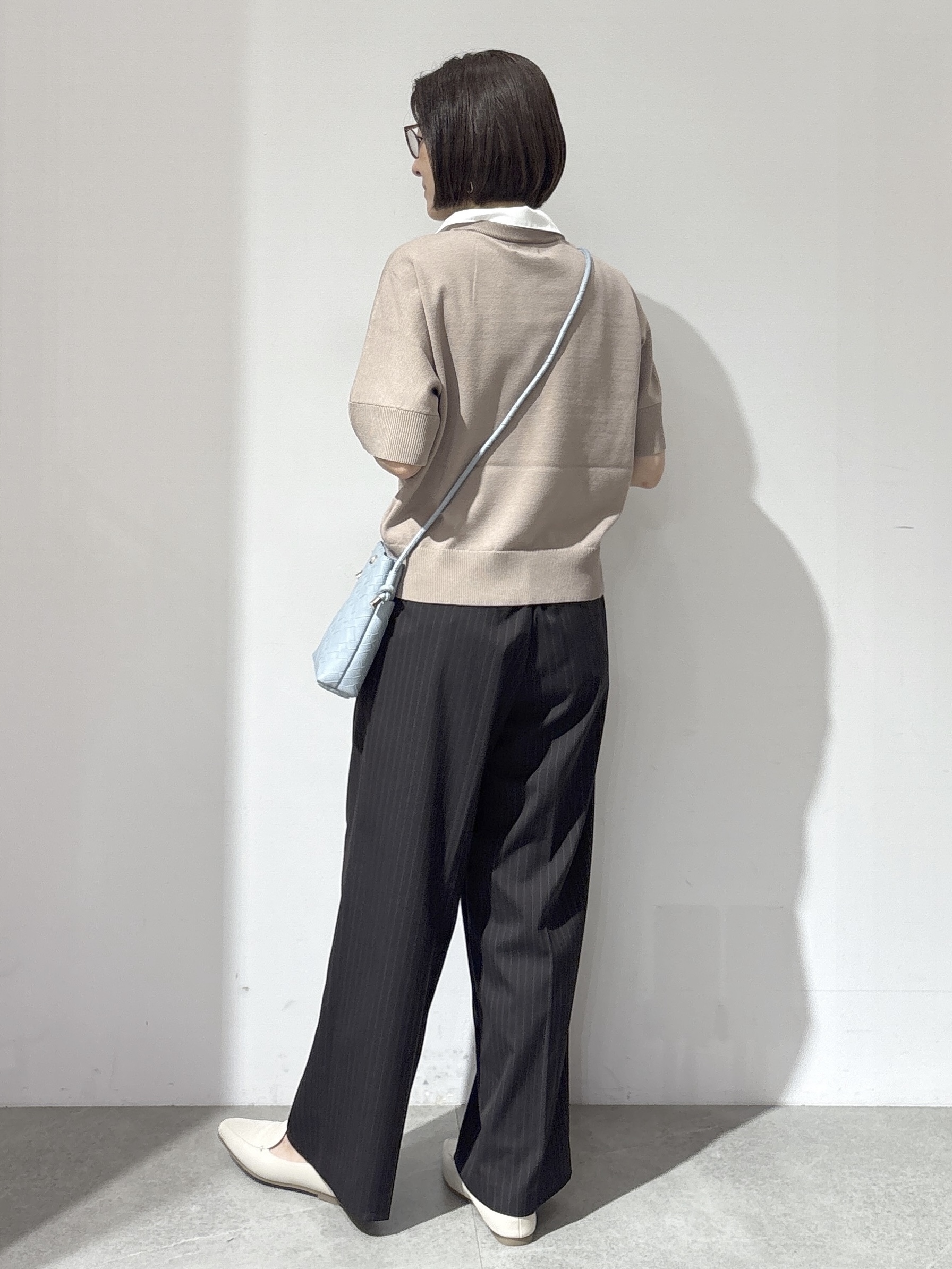 NAKAさんの「OPAQUE.CLIP｜2WAY衿ドッキングニット《洗濯機OK》」を使ったコーディネート