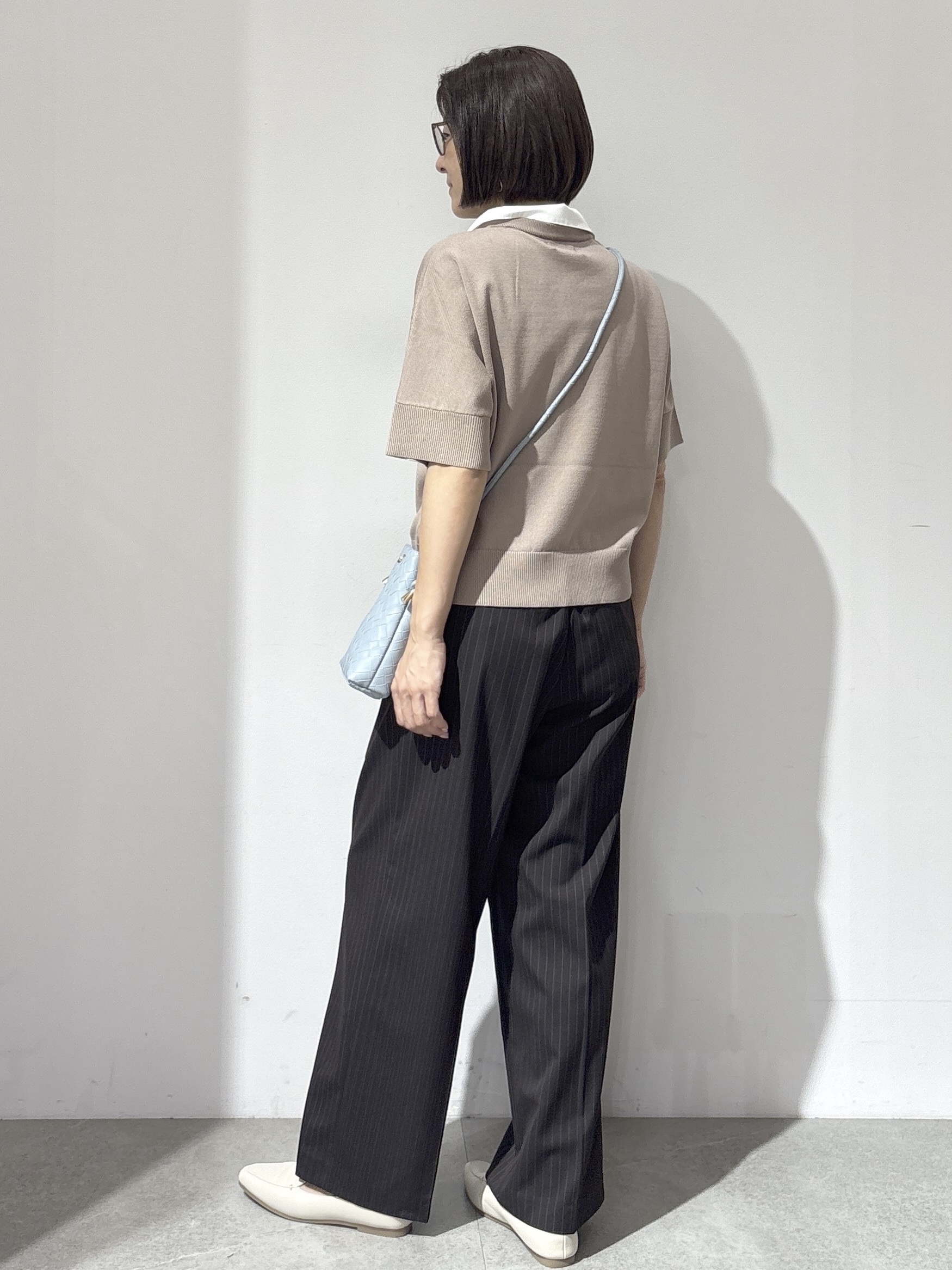 NAKAさんの「OPAQUE.CLIP｜2WAY衿ドッキングニット《洗濯機OK》」を使ったコーディネート