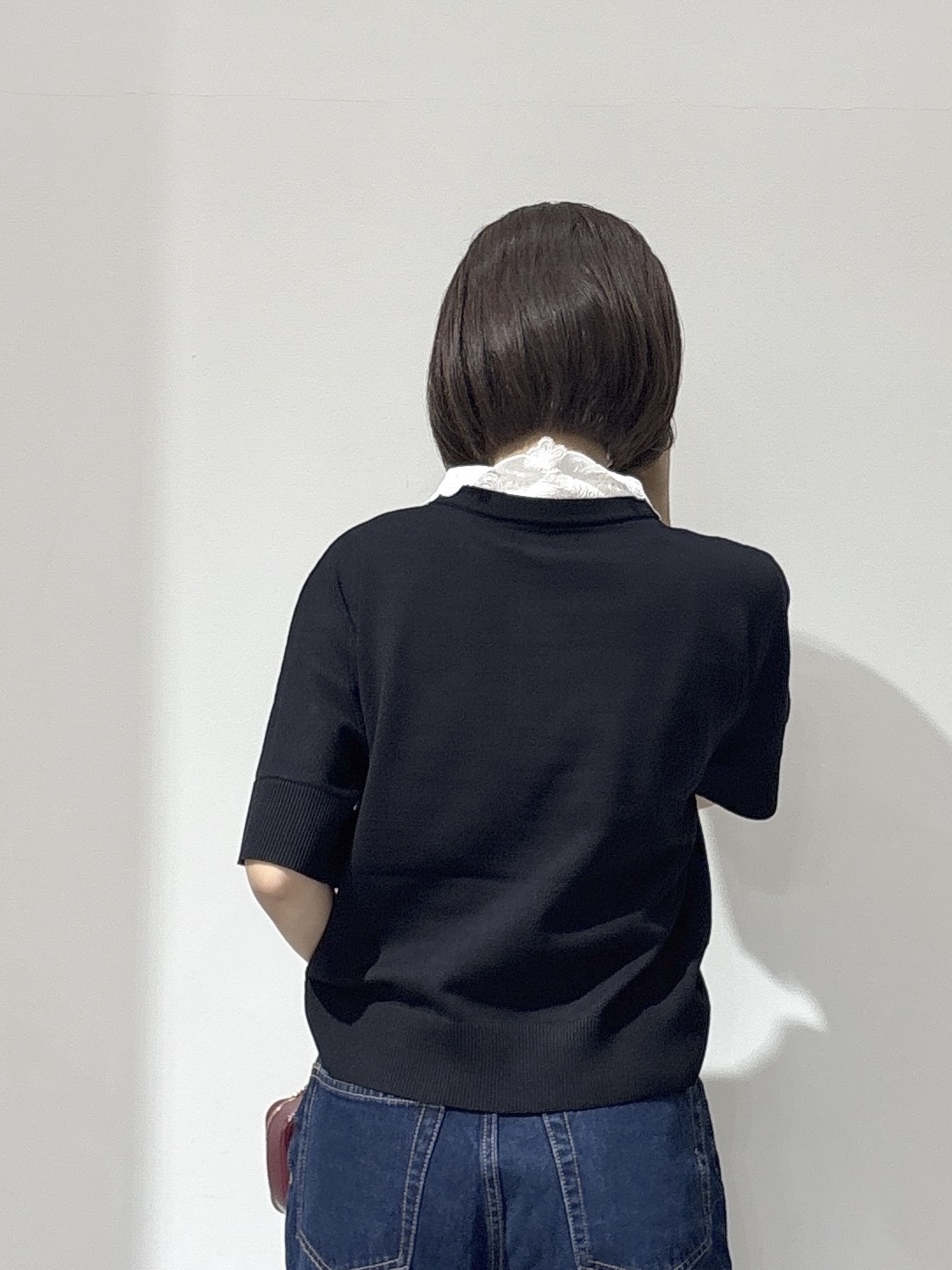 NAKAさんの「OPAQUE.CLIP｜2WAY衿ドッキングニット《洗濯機OK》」を使ったコーディネート
