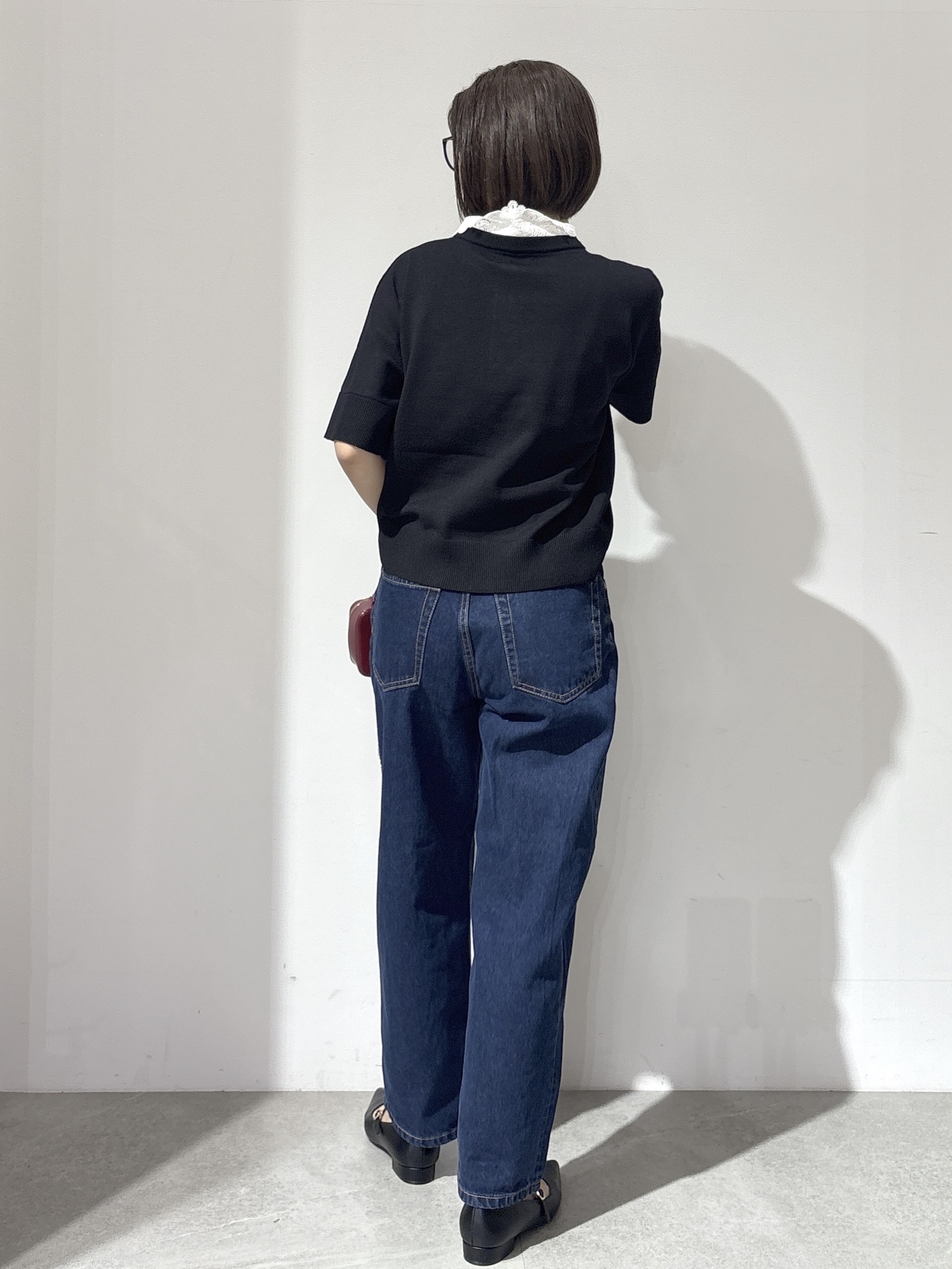 NAKAさんの「OPAQUE.CLIP｜2WAY衿ドッキングニット《洗濯機OK》」を使ったコーディネート