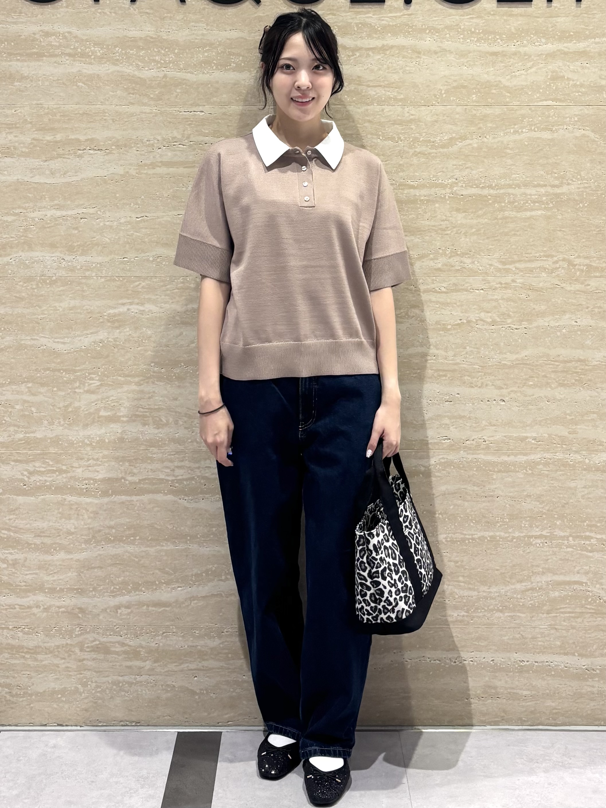 Ririkaさんの「OPAQUE.CLIP｜2WAY衿ドッキングニット《洗濯機OK》」を使ったコーディネート