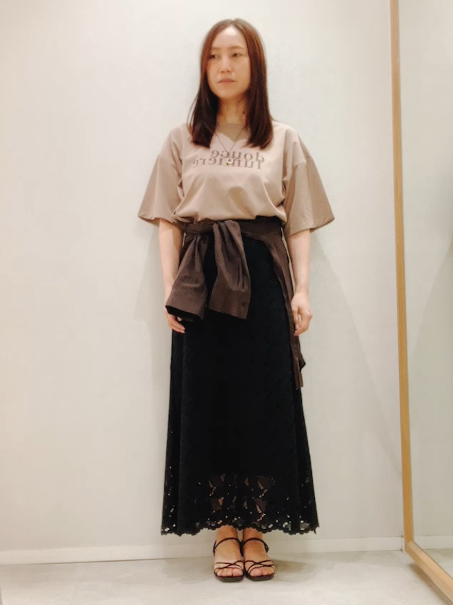 yukiさんの「UNTITLED｜コットンロゴTシャツ」を使ったコーディネート