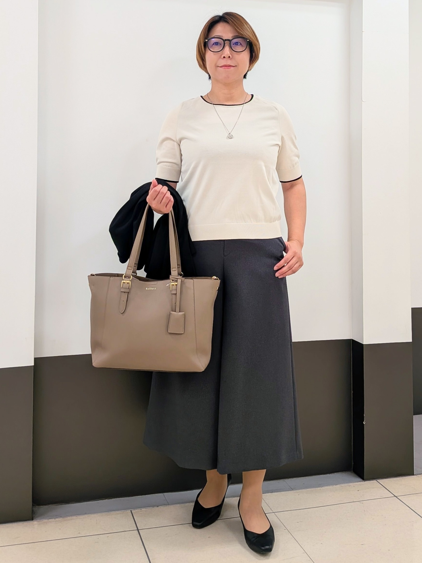 じゅりさんの「Reflect｜【SS-4Lサイズ／UVカット／接触冷感】匠ジャケット／ベーシックテーラード」を使ったコーディネート