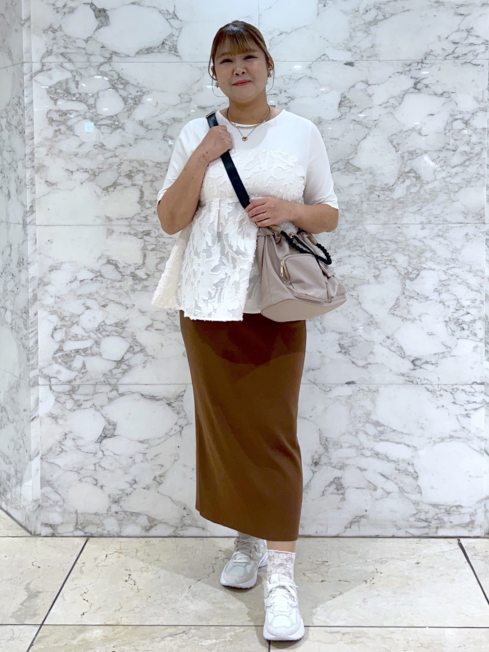 ARISAさんの「grove｜ジャカードドッキングカットソー」を使ったコーディネート