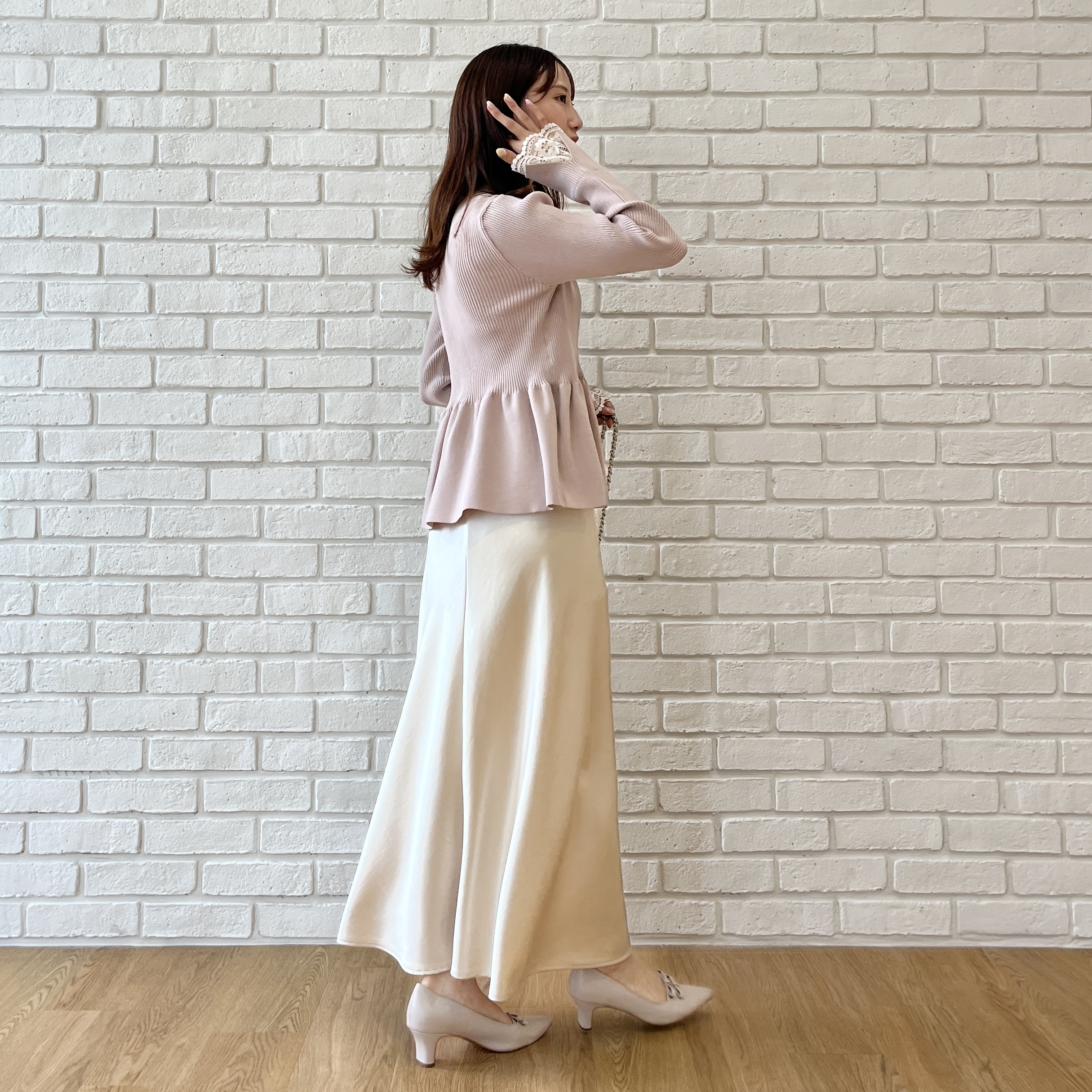 はばさんの「Couture brooch｜ダブルリボンパンプス」を使ったコーディネート