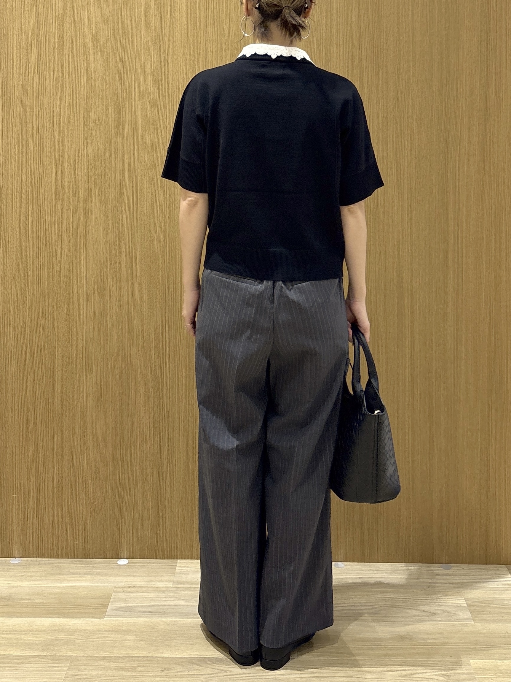たけねぇさんの「OPAQUE.CLIP｜2WAY衿ドッキングニット《洗濯機OK》」を使ったコーディネート
