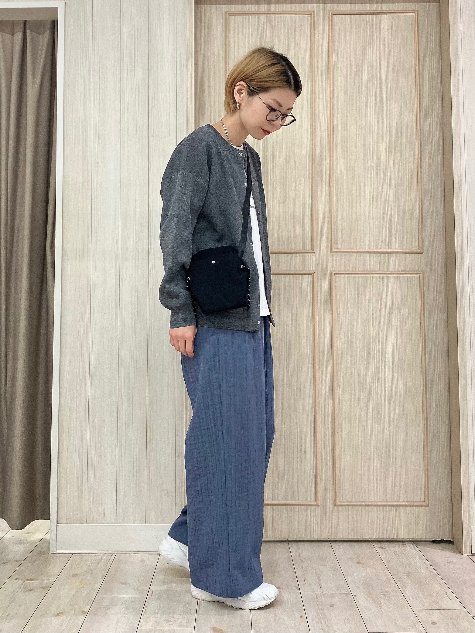 Turnerさんの「SHOO･LA･RUE｜【セットアップ可/洗濯機可】軽やかに羽織れる スポンディシュニットカーディガン」を使ったコーディネート