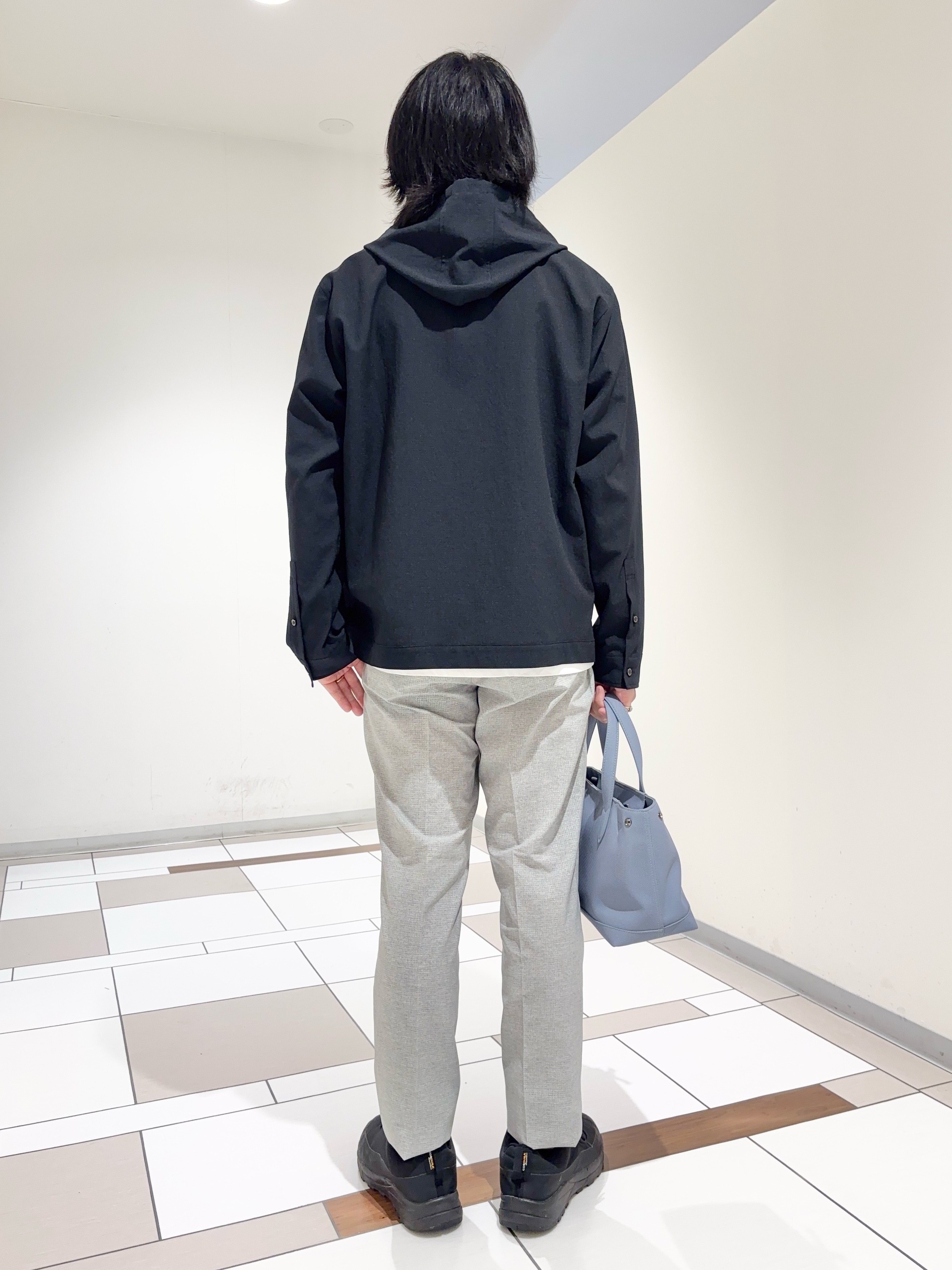 及川さんの「TAKEO KIKUCHI｜【撥水・洗える・シワになりにくい】 リランチェ（R） フードブルゾン」を使ったコーディネート
