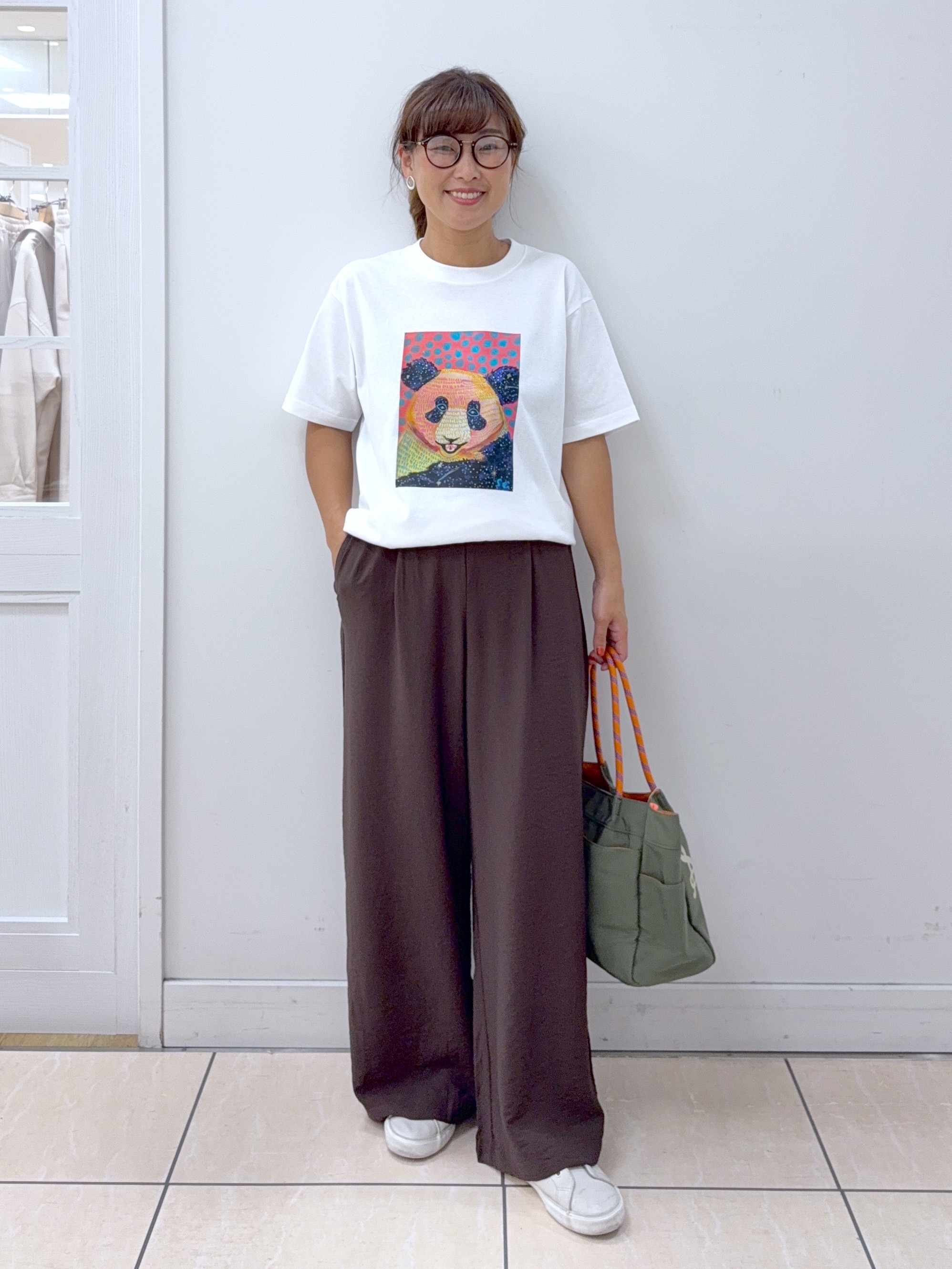Osawaさんの「Dessin｜ストライプシアーフードシャツ」を使ったコーディネート