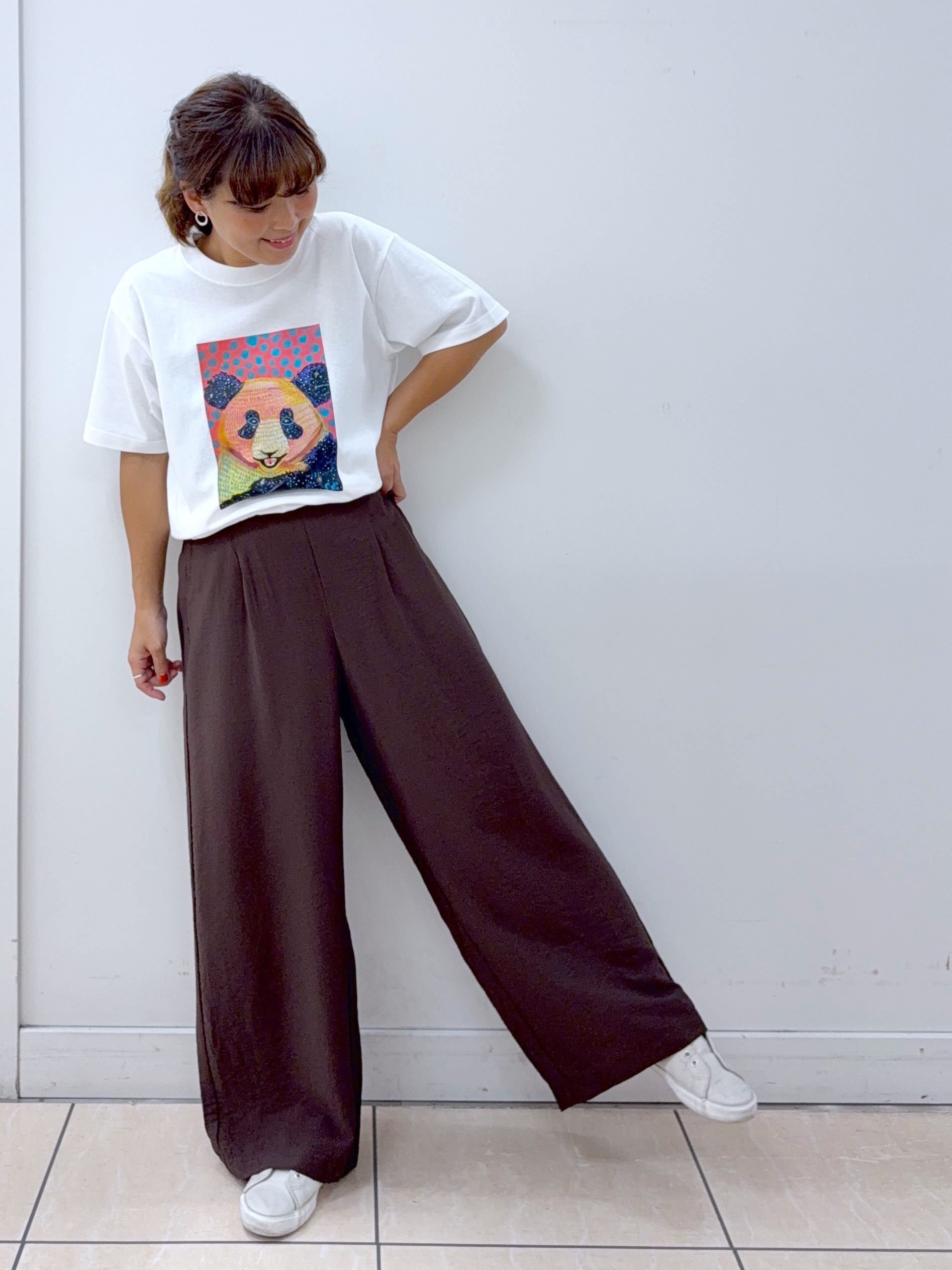 Osawaさんの「Dessin｜ストライプシアーフードシャツ」を使ったコーディネート
