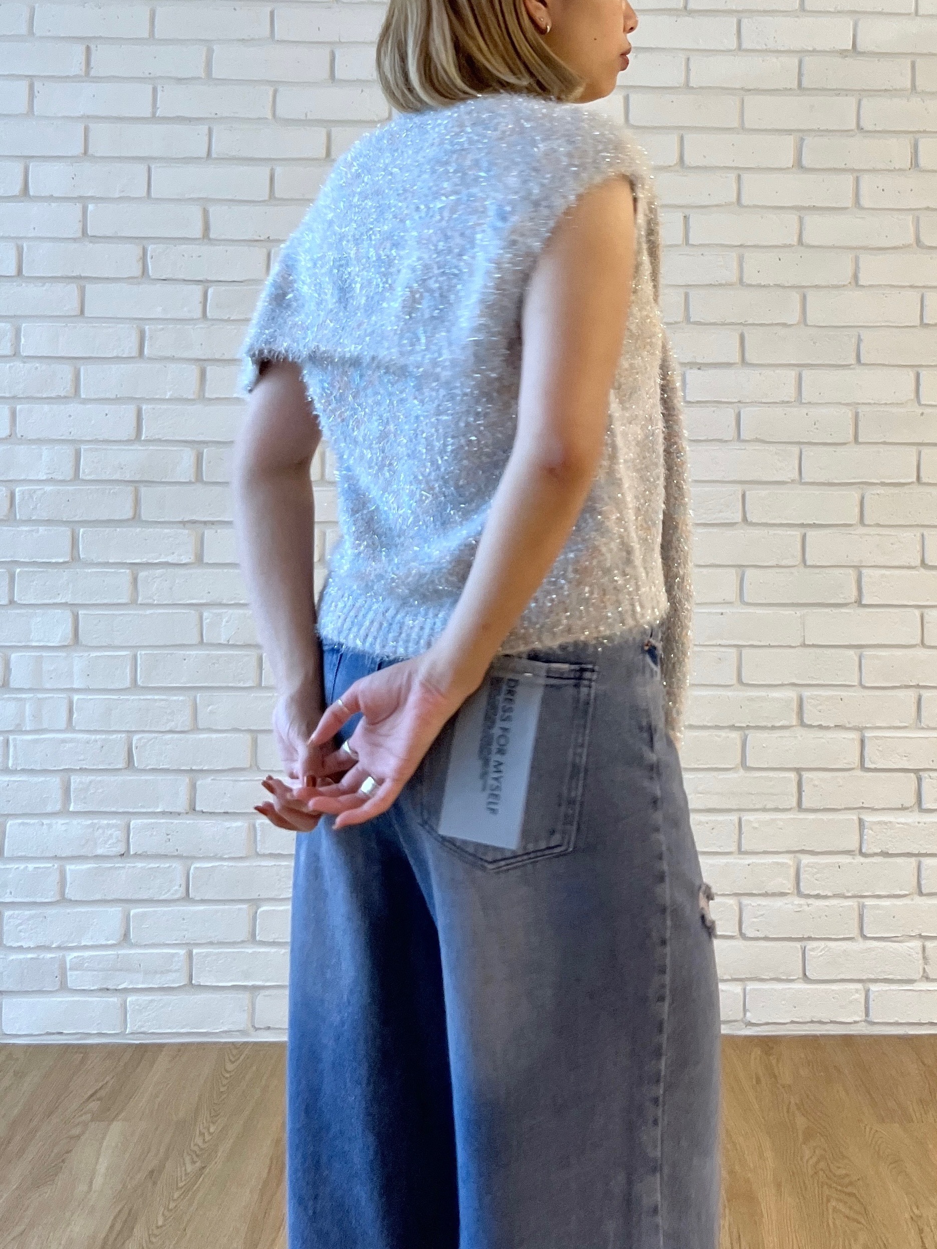 Harukaさんの「INDIVI｜シャギーニット ストール付きトップス」を使ったコーディネート