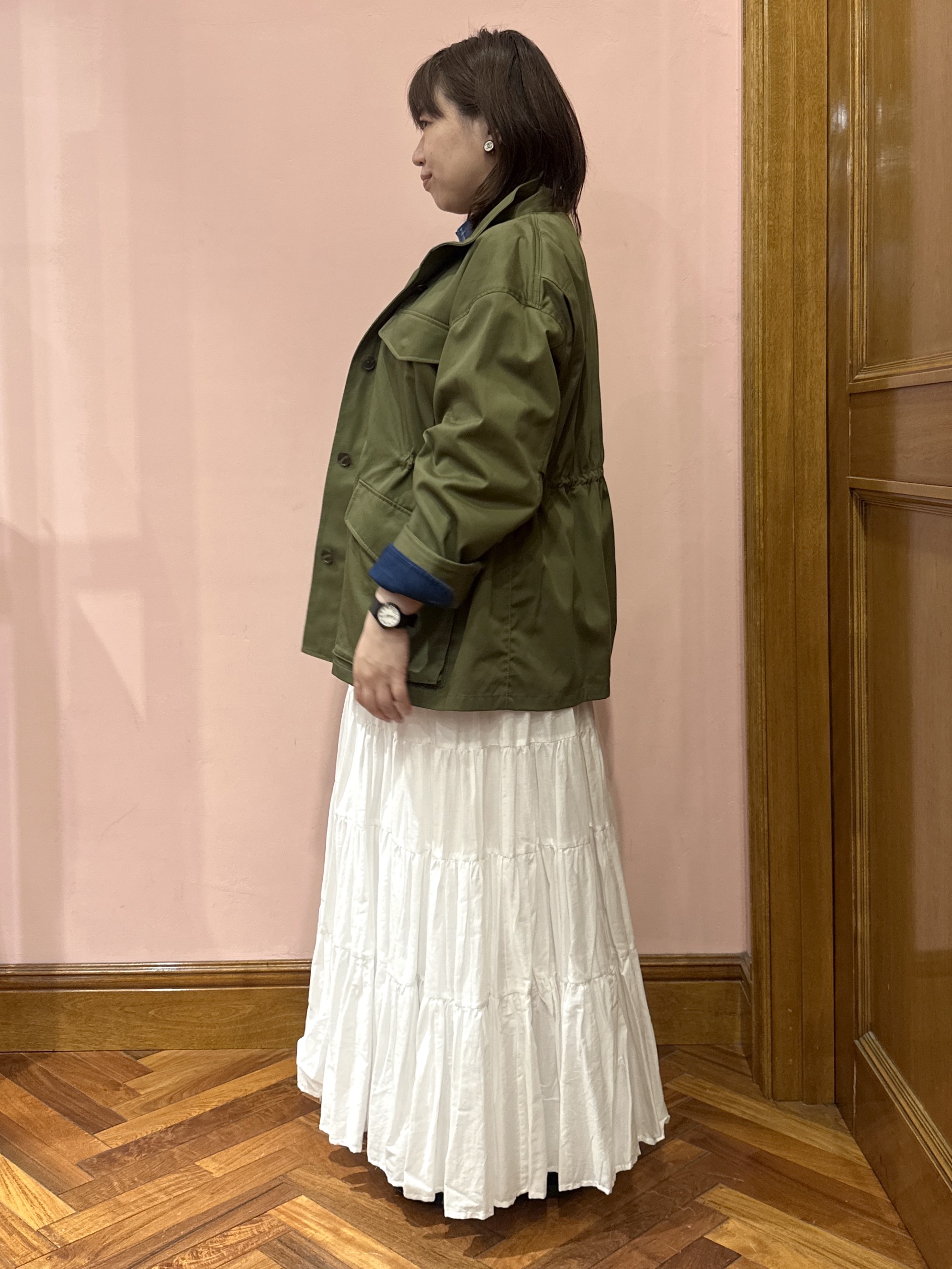 komatsuさんの「DRESSTERIOR｜【ウォッシャブル】コンパクトコットンミリタリーブルゾン」を使ったコーディネート