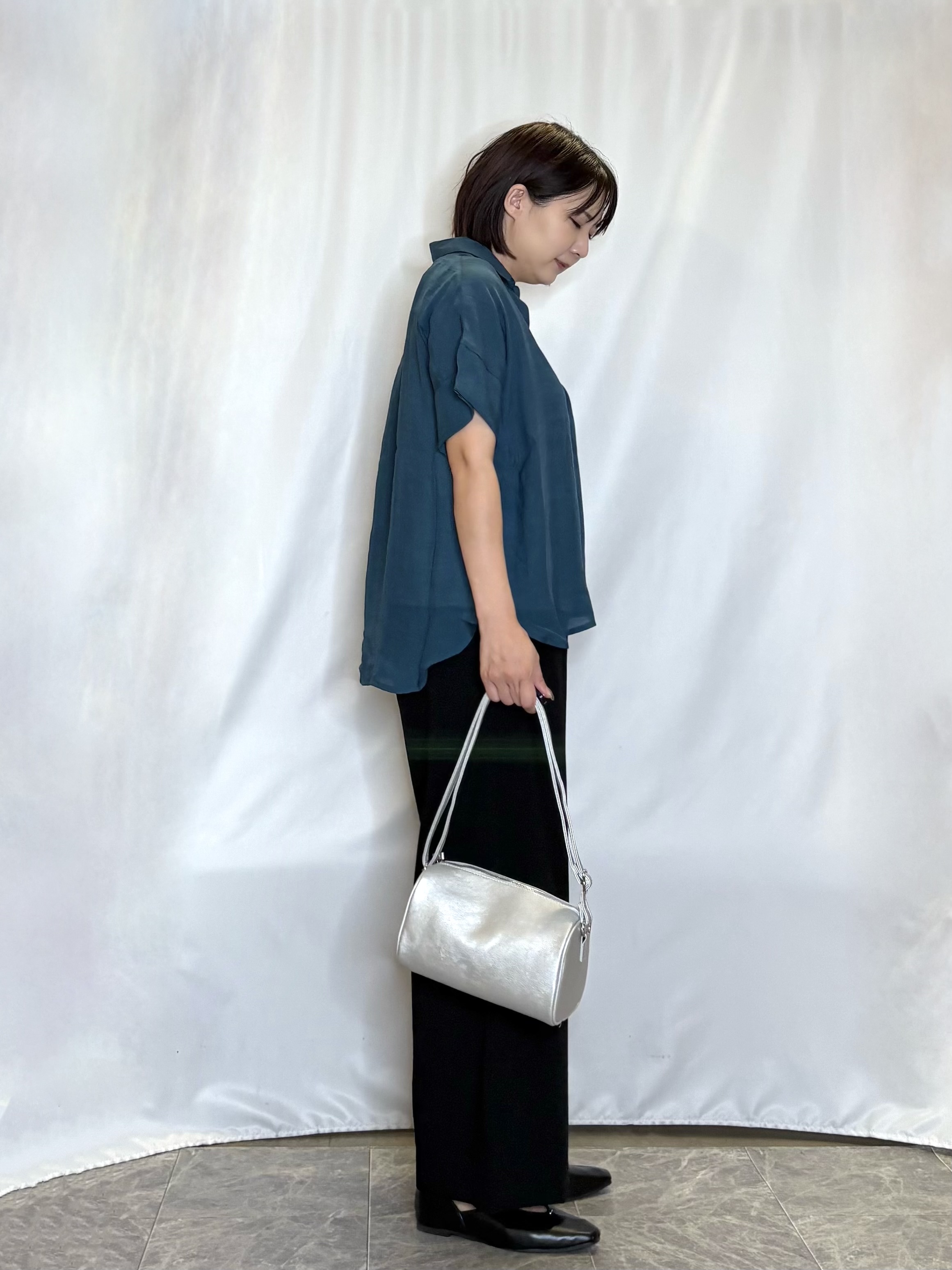 ネリさんの「SHOO･LA･RUE｜【2点セット/S-LL/洗濯機可】時短でコーデ決まる スラブスキッパーシャツ＋タンクトップ」を使ったコーディネート