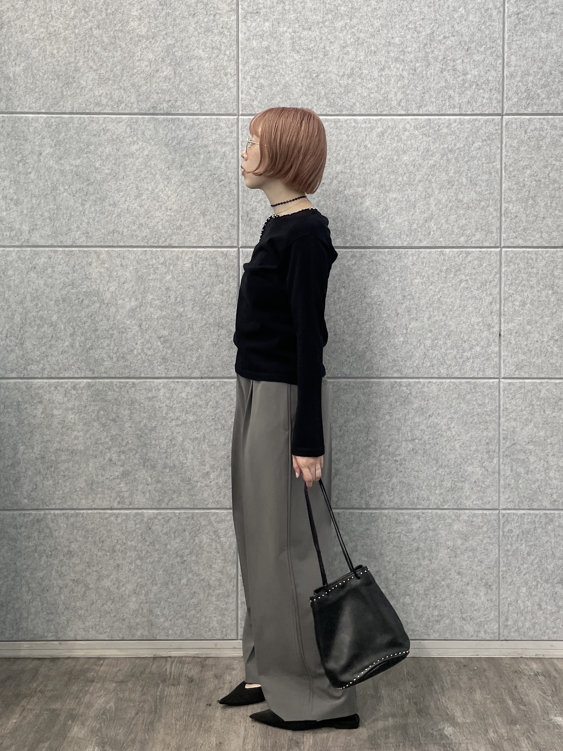 mikuさんの「INDIVI｜Comfy Set Up｜イージーストレートワイドパンツ【セットアップ対応／通勤／カセット服】」を使ったコーディネート