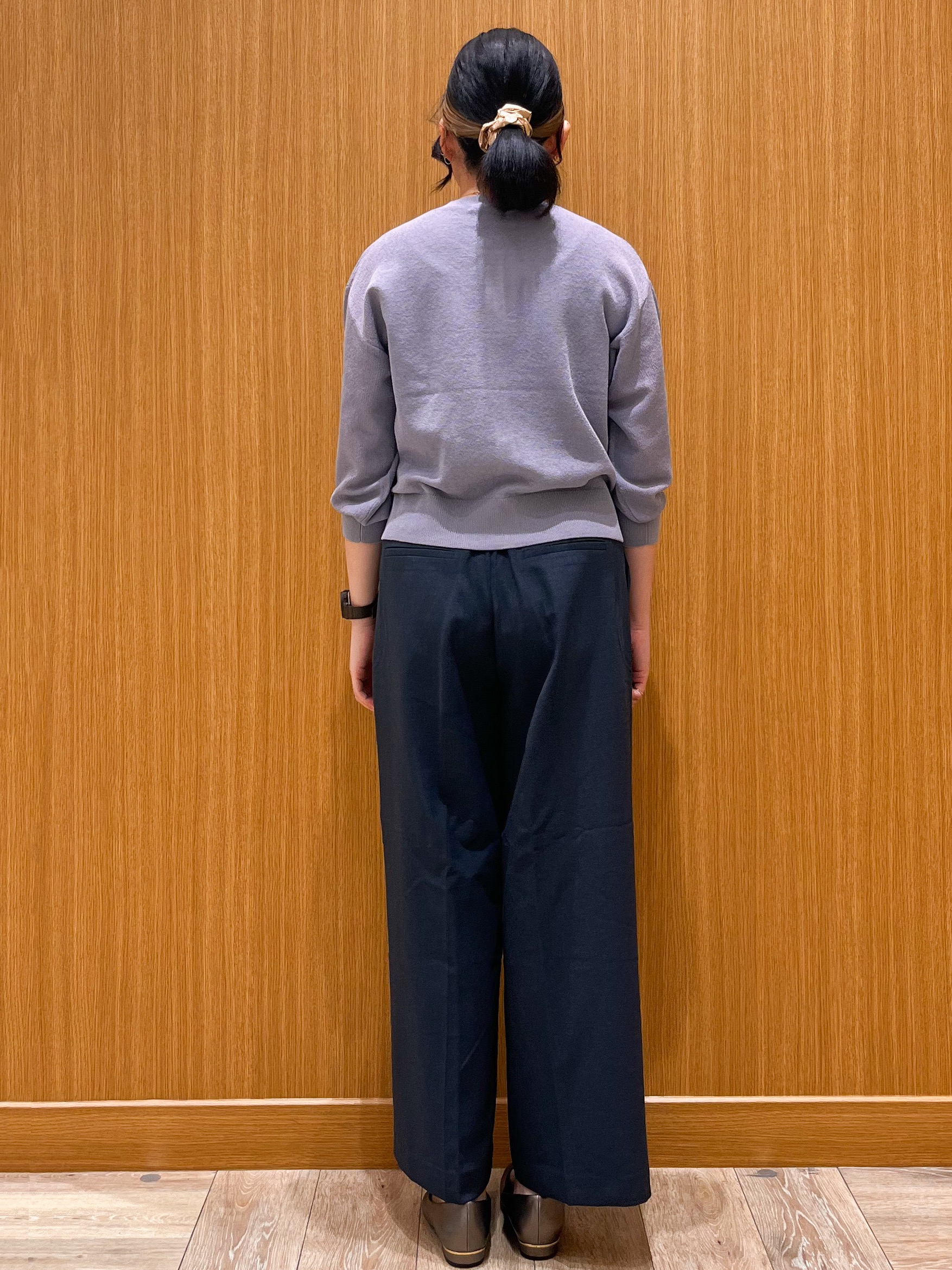 aさんの「OPAQUE.CLIP｜【８色展開】柄アソートシアーカーディガン《洗濯機OK》」を使ったコーディネート