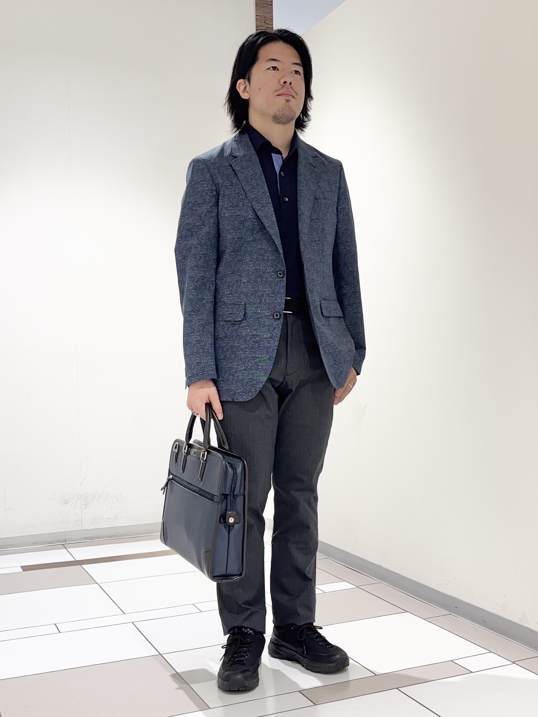 及川さんの「TAKEO KIKUCHI｜【抗菌防臭】ステイフレッシュ ポロシャツ」を使ったコーディネート