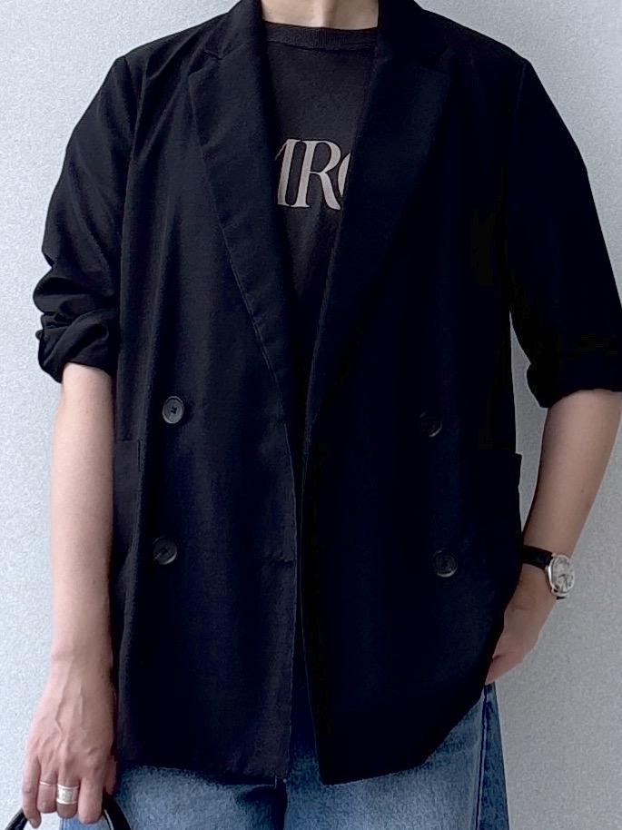 saitoさんの「DRESSTERIOR｜【接触冷感/防シワ機能/ウォッシャブル】クールタッチ リネンブレンドシアージャケット」を使ったコーディネート