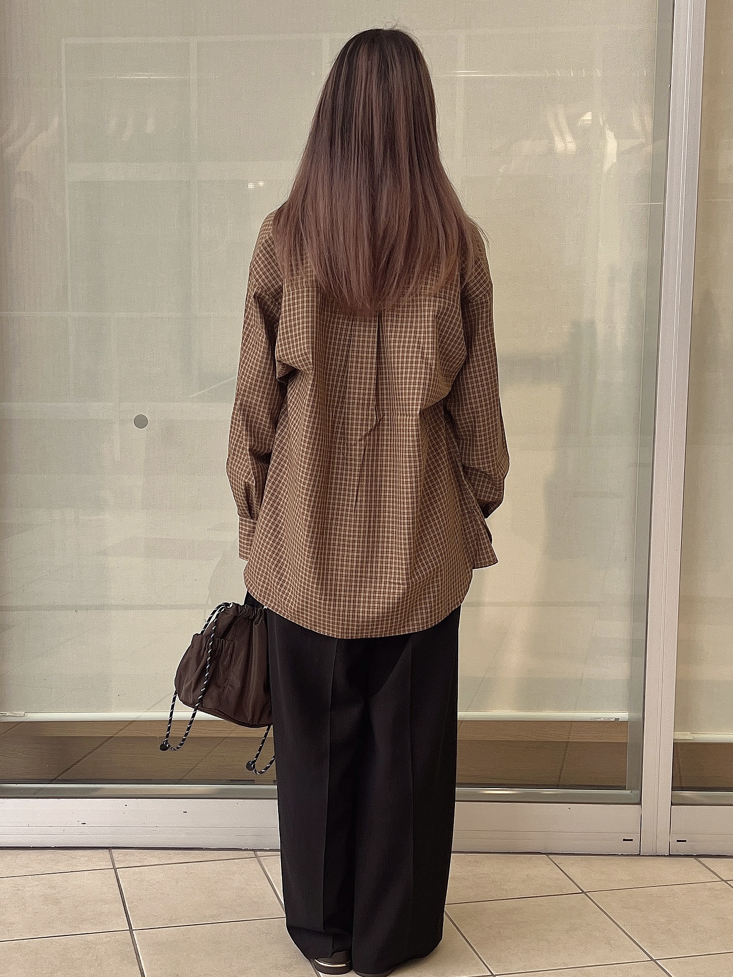 eriさんの「OPAQUE.CLIP｜チェック柄シャツ【洗濯機OK】」を使ったコーディネート