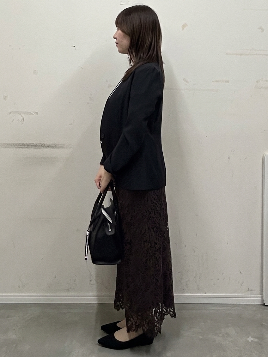 noeさんの「INDIVI｜【体型カバー／洗える】シアードルマンニット」を使ったコーディネート