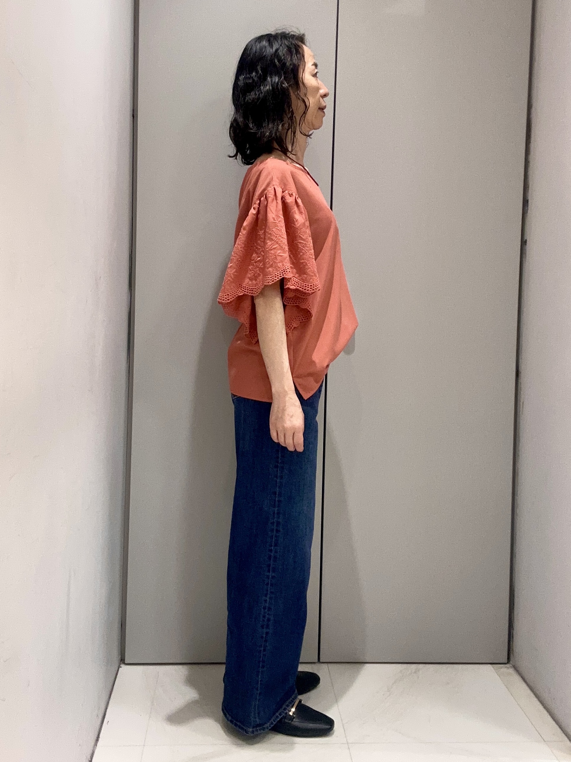 Kouさんの「Reflect｜【通勤◎】スカラップレーススリーブ ブラウス」を使ったコーディネート