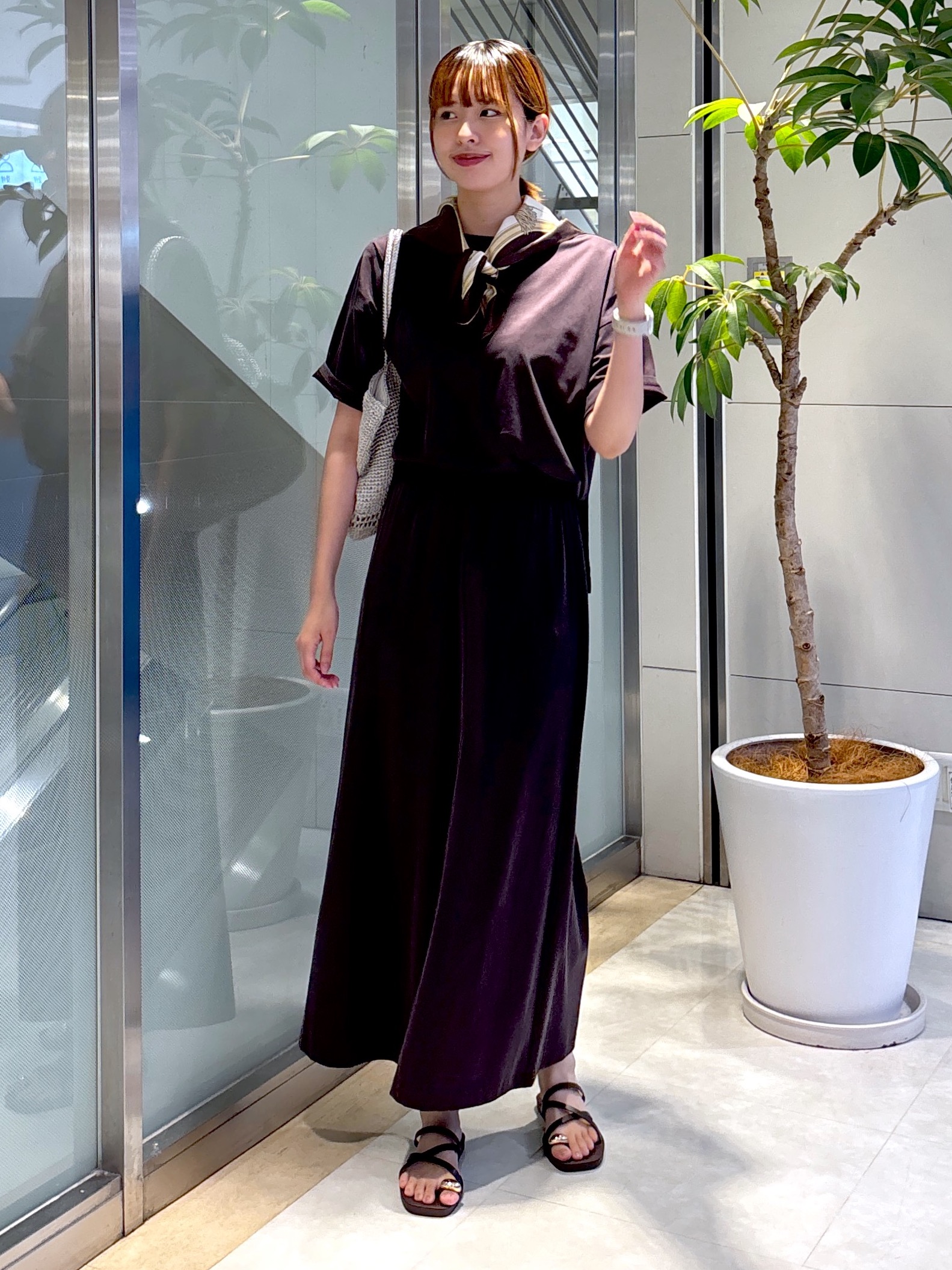 yukaさんの「UNTITLED｜【セットアップ可/接触冷感】ヴィンテージライクプルオーバー」を使ったコーディネート