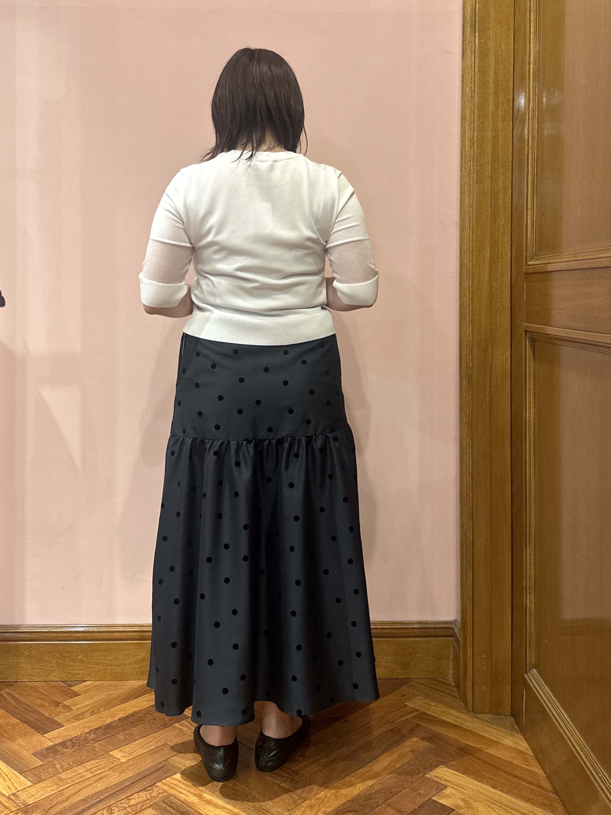 komatsuさんの「DRESSTERIOR｜【日本製】ウォッシャブルシアーニットプルオーバー」を使ったコーディネート