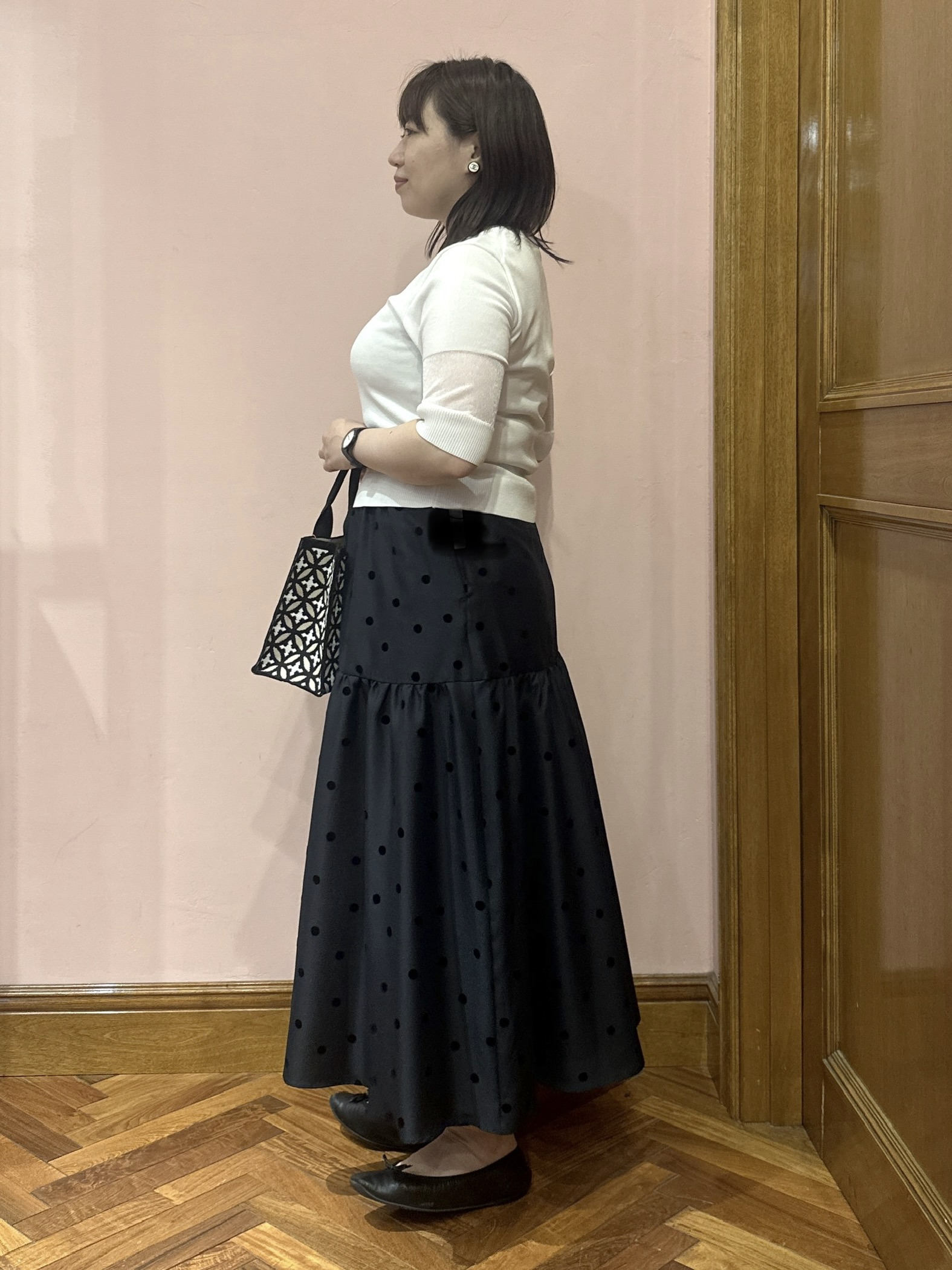komatsuさんの「DRESSTERIOR｜【日本製】ウォッシャブルシアーニットプルオーバー」を使ったコーディネート