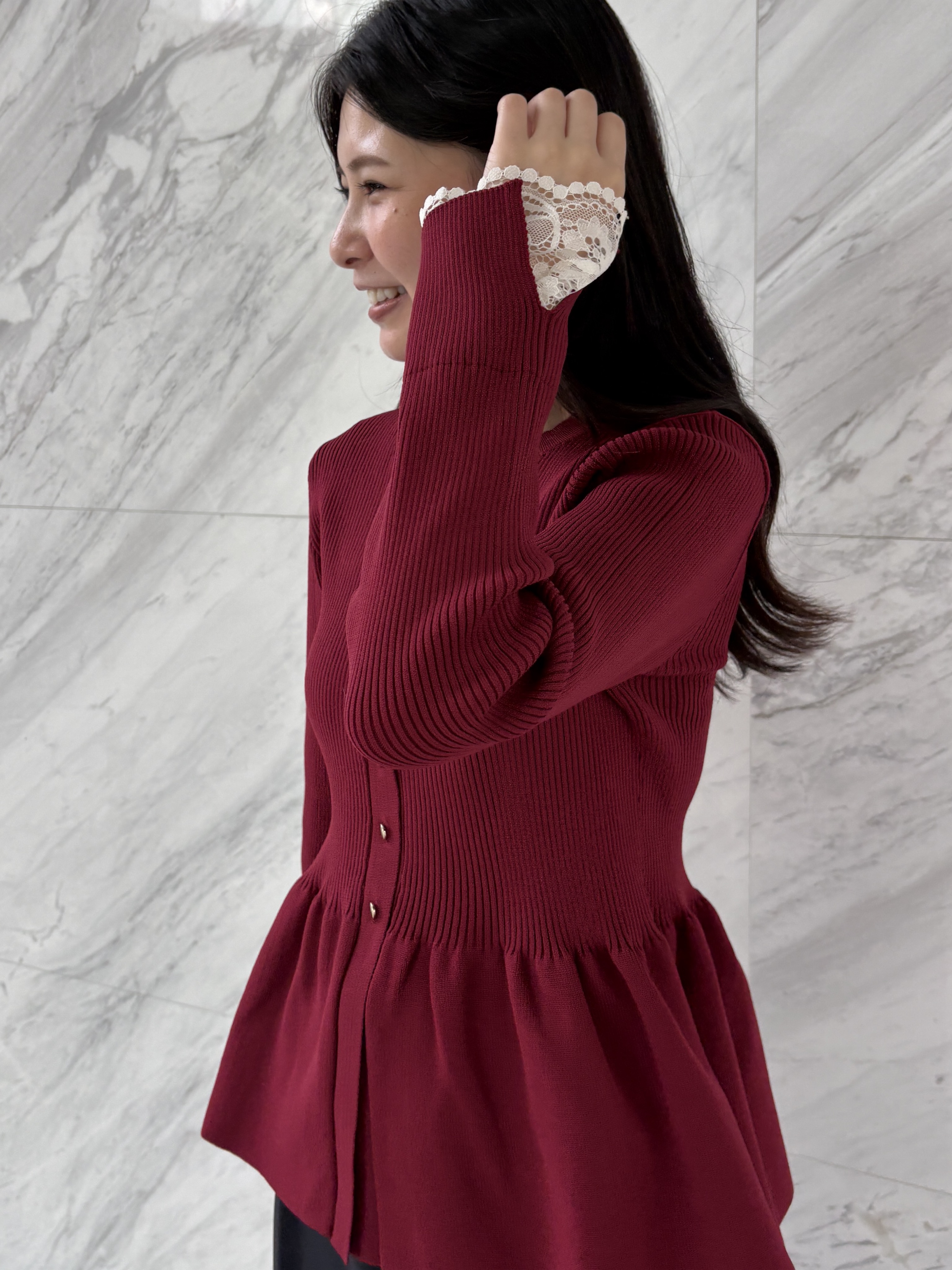 AOIさんの「Couture brooch｜【洗える】タック ワイドパンツ」を使ったコーディネート