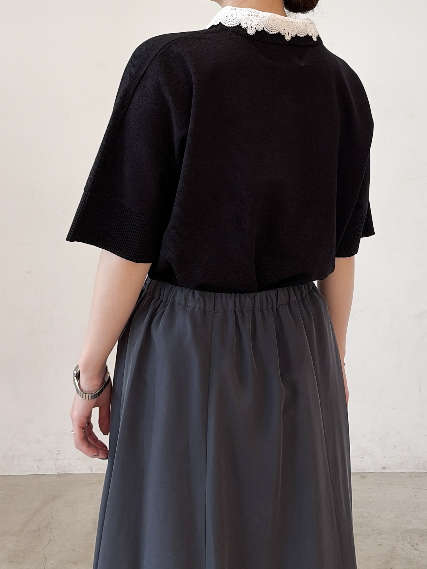haruさんの「OPAQUE.CLIP｜2WAY衿ドッキングニット《洗濯機OK》」を使ったコーディネート