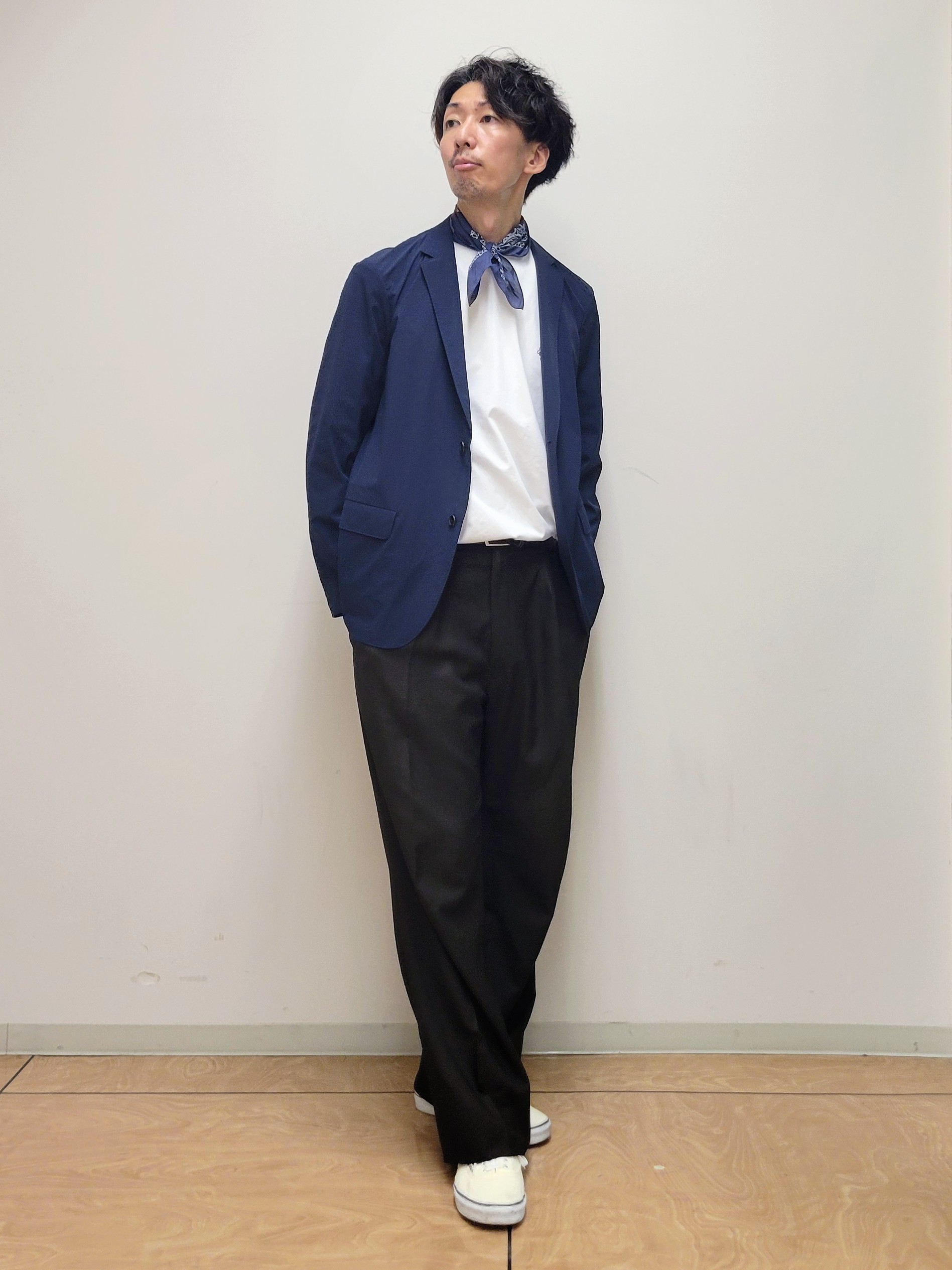 piroyaさんの「TAKEO KIKUCHI｜3Dナイロン ジャケット」を使ったコーディネート