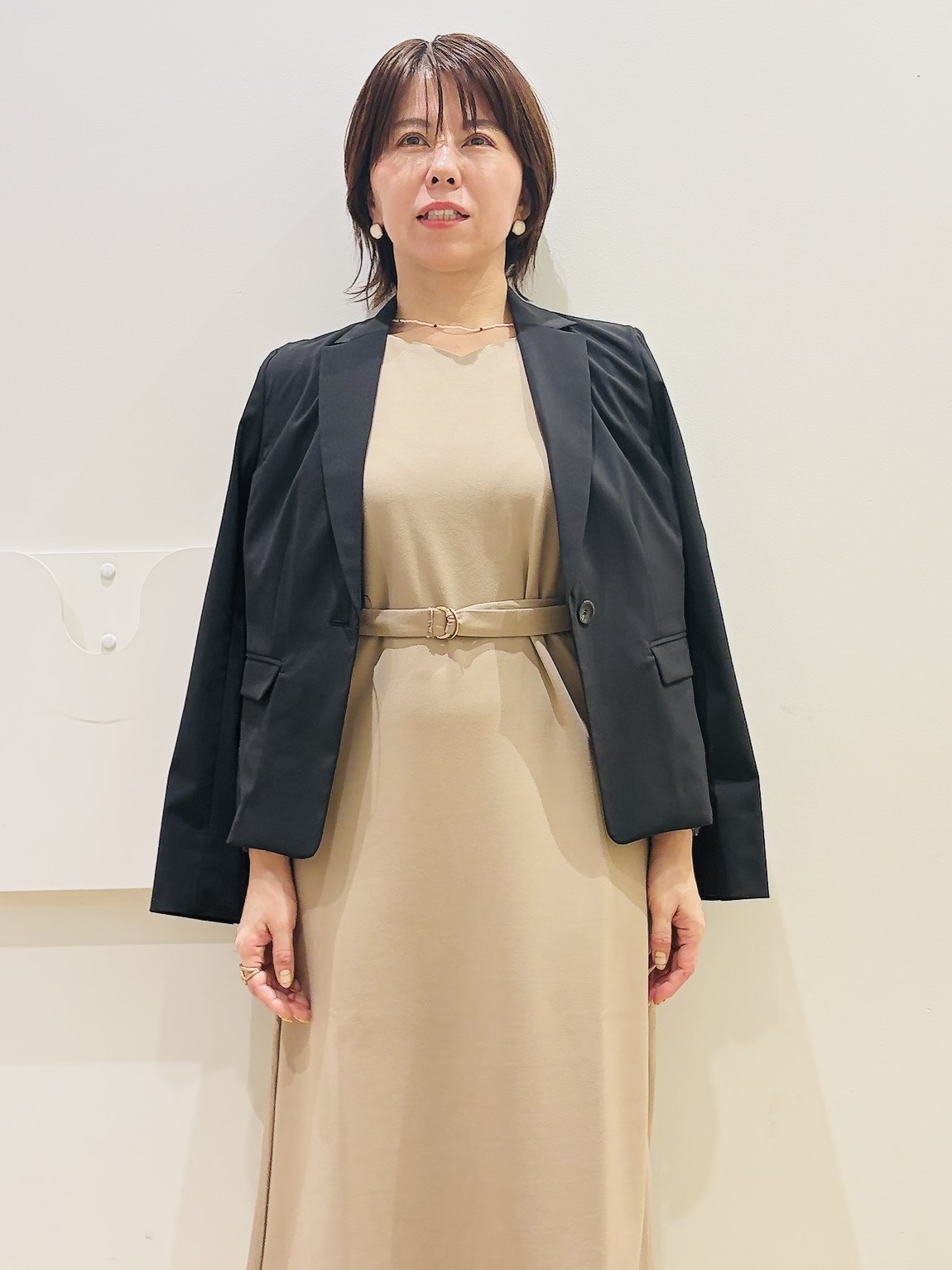 YUKOさんの「index｜【接触冷感／吸水速乾】セットアップ対応ストレッチテーラードジャケット《イージーアイロン／洗濯機OK／」を使ったコーディネート