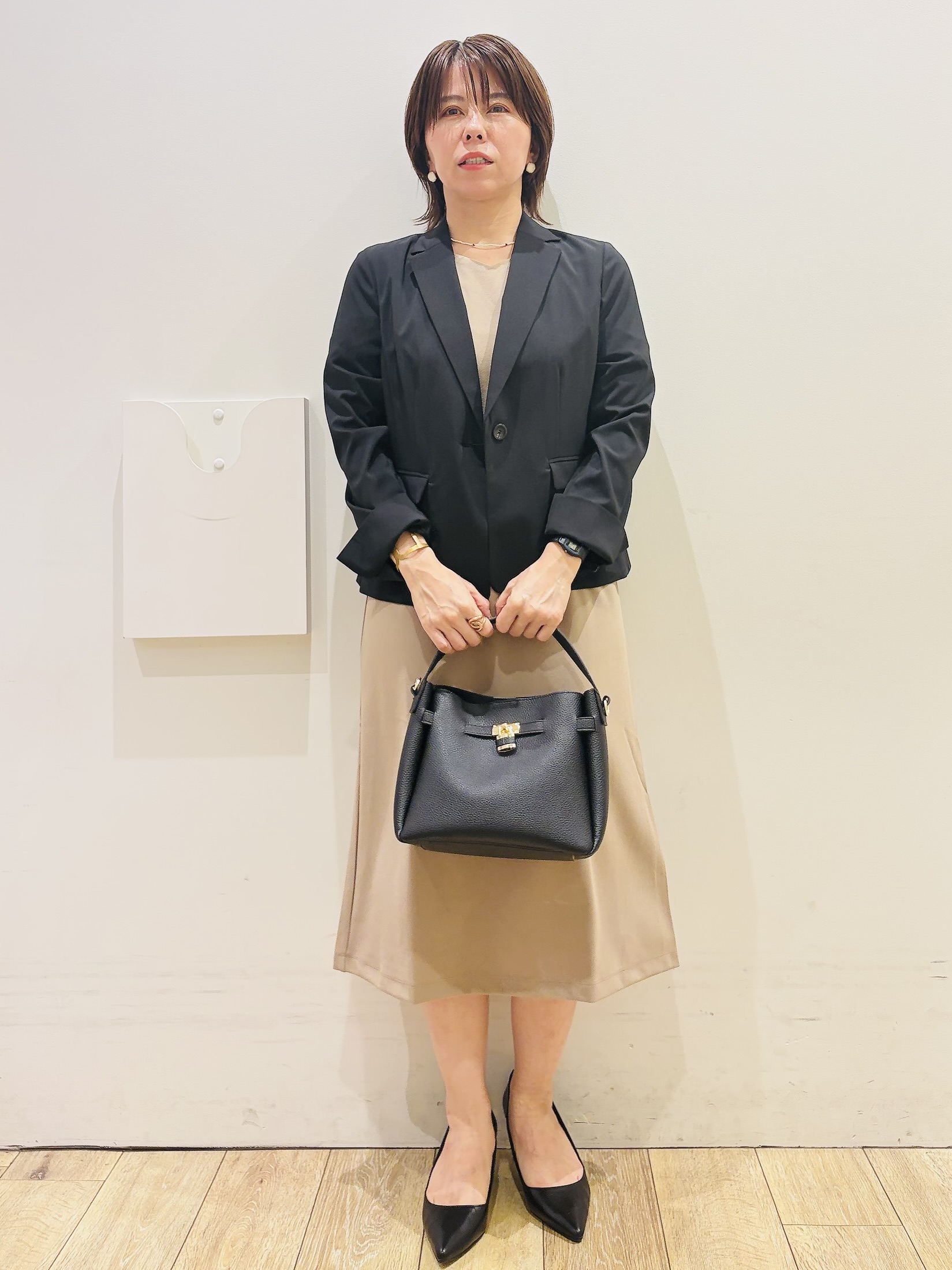 YUKOさんの「index｜【接触冷感／吸水速乾】セットアップ対応ストレッチテーラードジャケット《イージーアイロン／洗濯機OK／」を使ったコーディネート