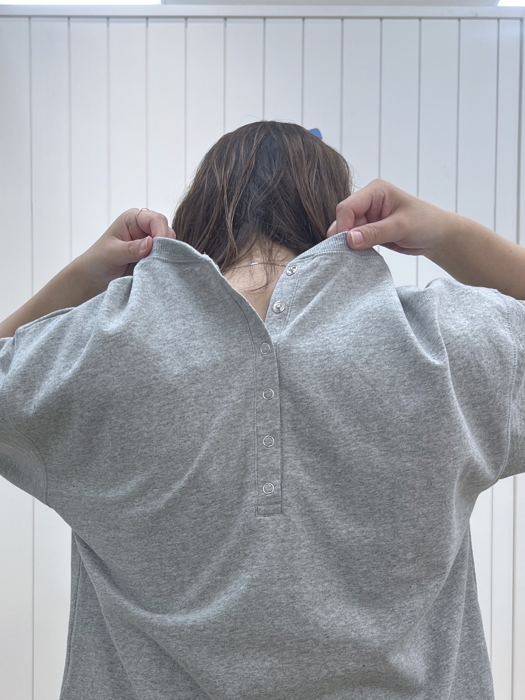 takayamaさんの「Dessin｜バックヘンリーカットソー5分袖」を使ったコーディネート