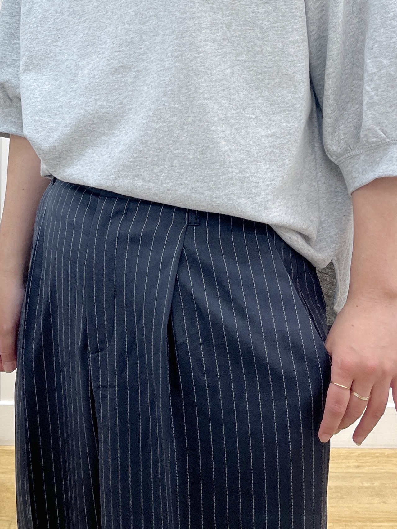 takayamaさんの「Dessin｜バックヘンリーカットソー5分袖」を使ったコーディネート