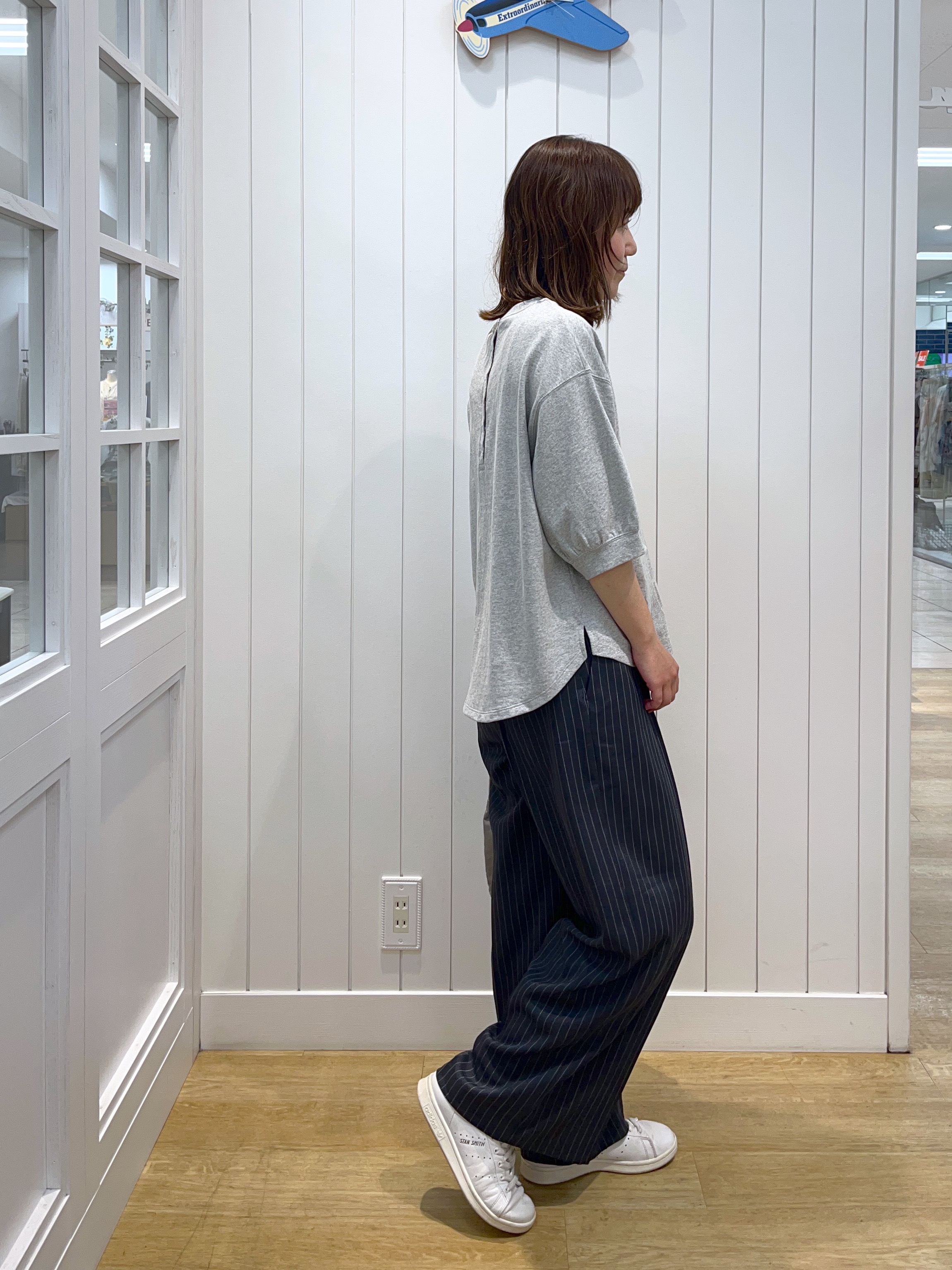 takayamaさんの「Dessin｜バックヘンリーカットソー5分袖」を使ったコーディネート