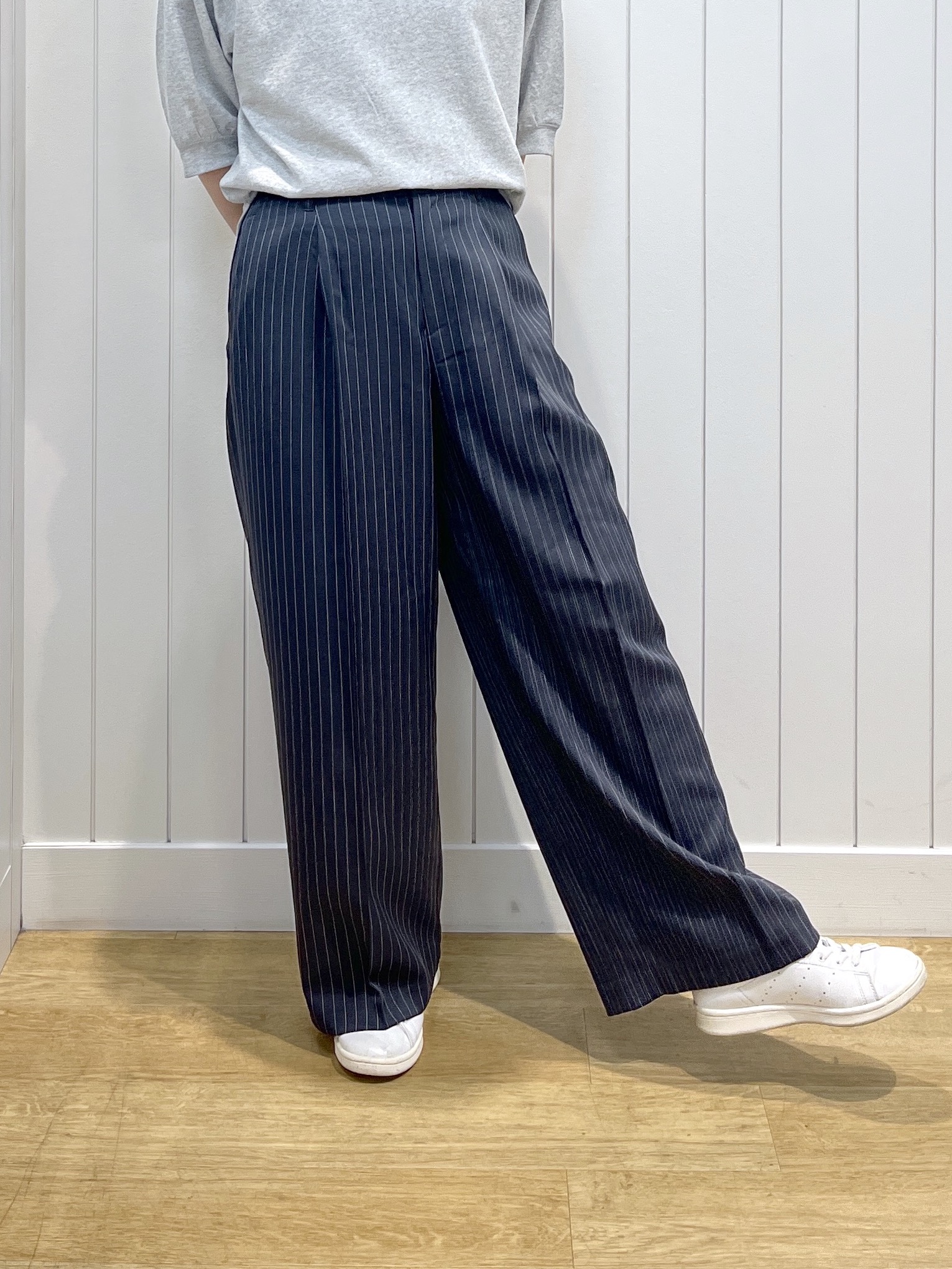 takayamaさんの「Dessin｜バックヘンリーカットソー5分袖」を使ったコーディネート