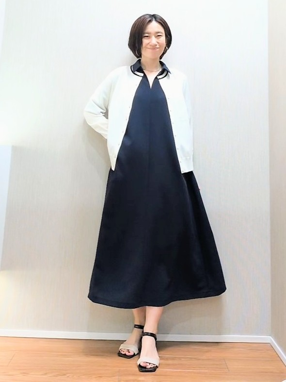 ミズタさんの「UNTITLED｜【UVカット/接触冷感/通気性】エアリークールワンピース」を使ったコーディネート