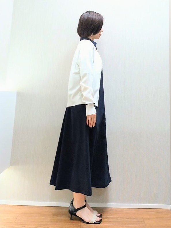 ミズタさんの「UNTITLED｜【UVカット/接触冷感/通気性】エアリークールワンピース」を使ったコーディネート