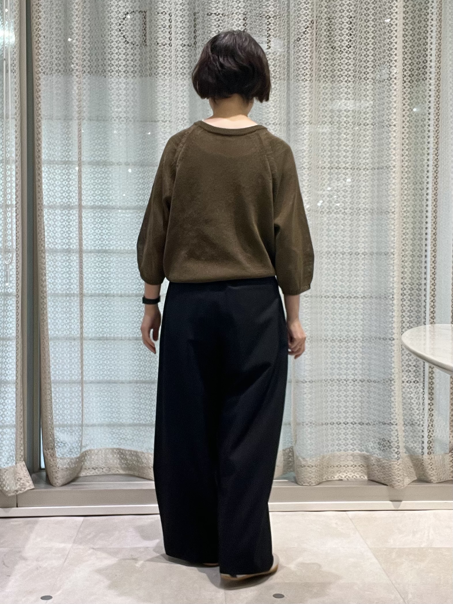 ymさんの「UNTITLED｜【洗える/ゆったり】クルーネックドライニット」を使ったコーディネート