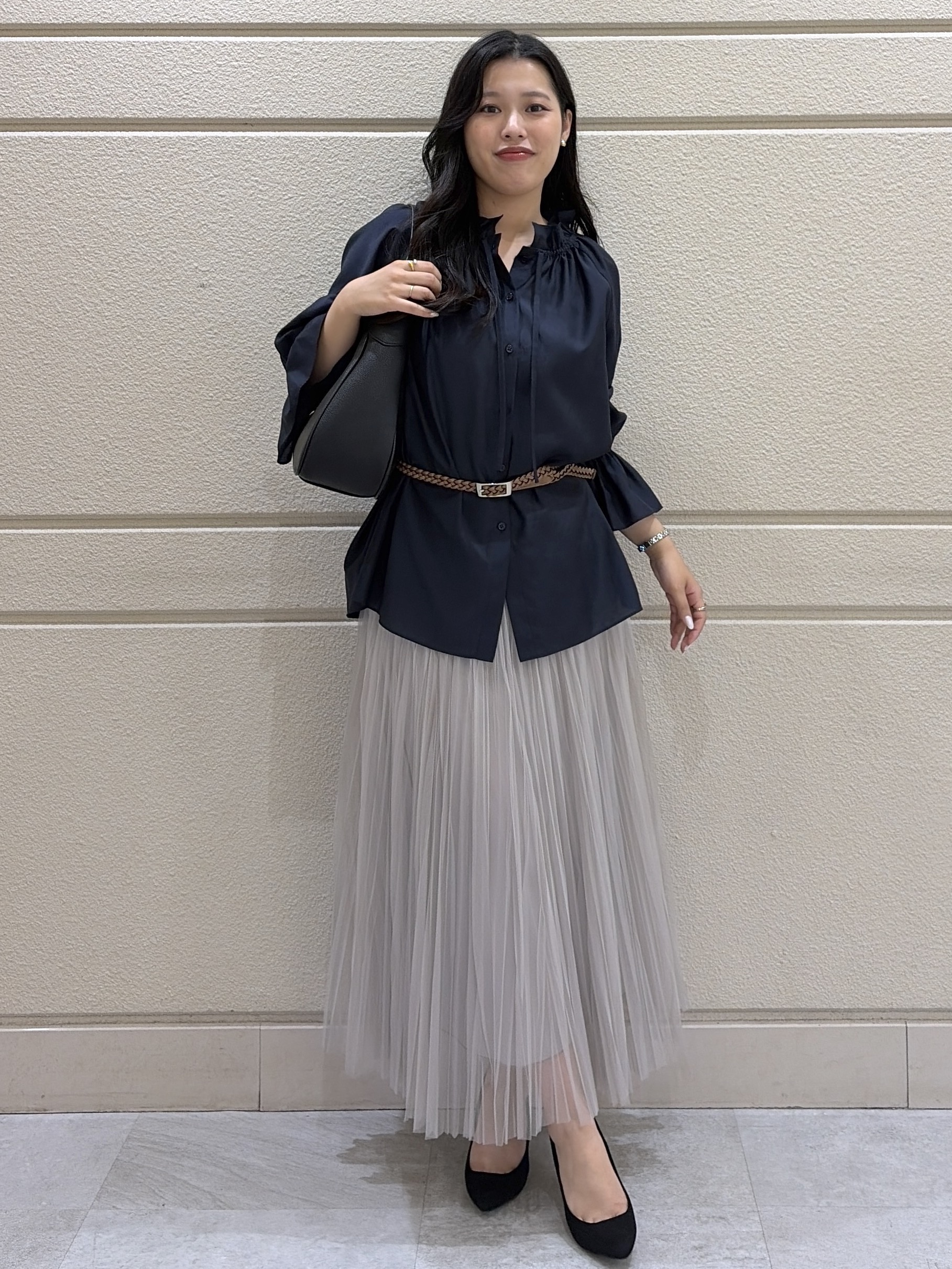 Momokaさんの「COUP DE CHANCE｜【手洗い可】ギャザーフリルブラウス」を使ったコーディネート